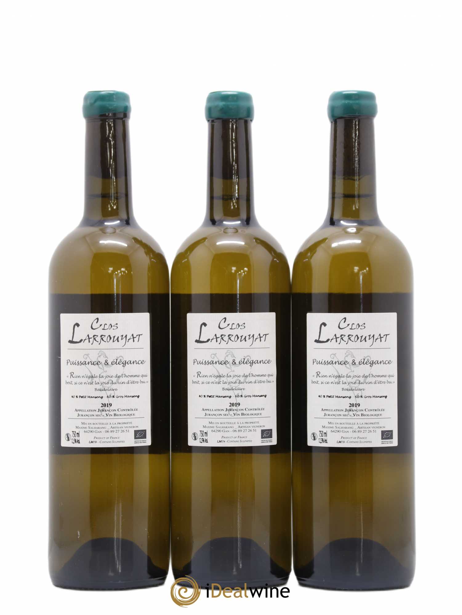 Jurançon Météore Clos Larrouyat 2019 - Lot de 3 bouteilles - 1