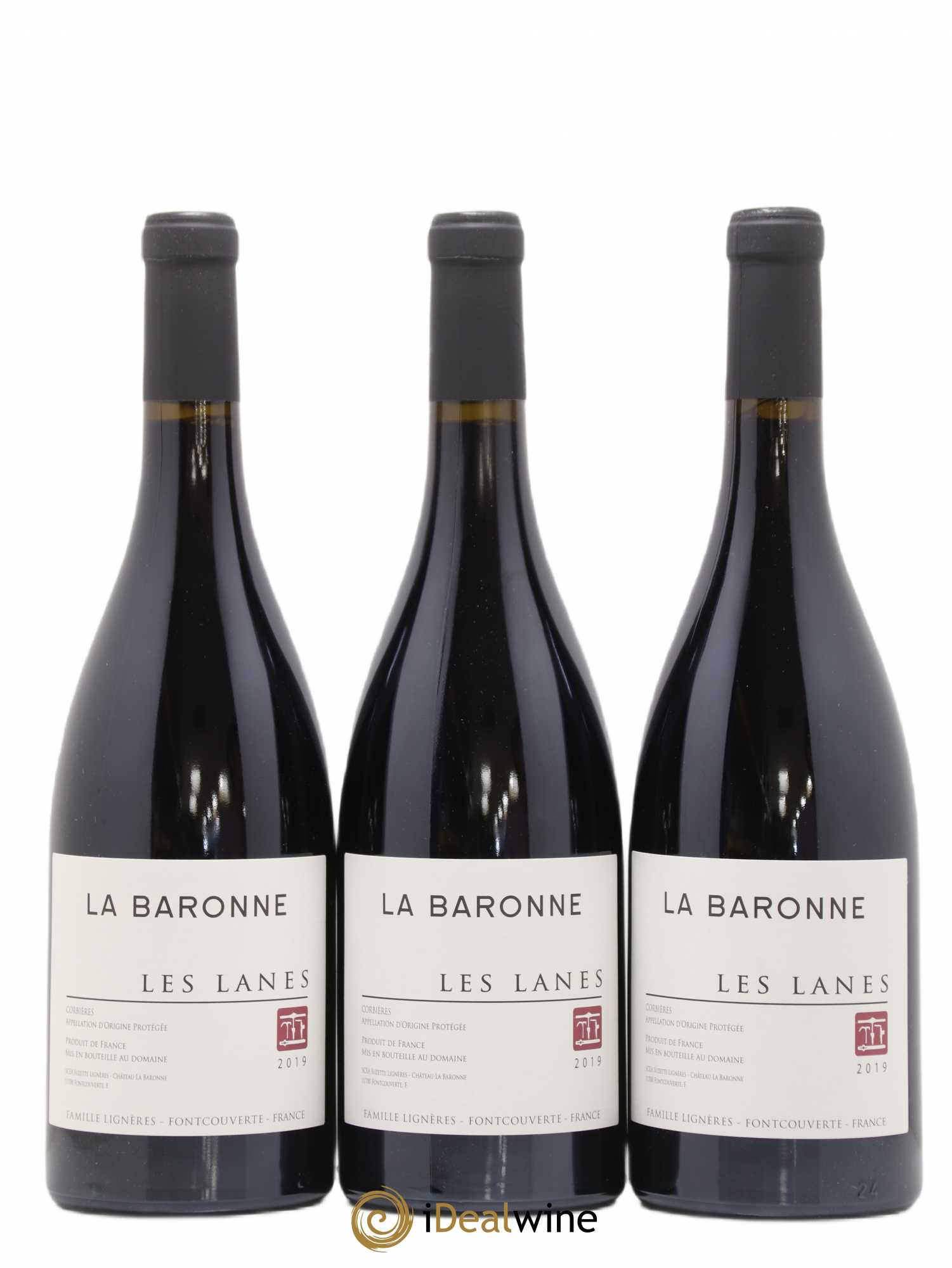 Corbières Les Lanes Château La Baronne 2019 - Lot de 3 bouteilles - 0
