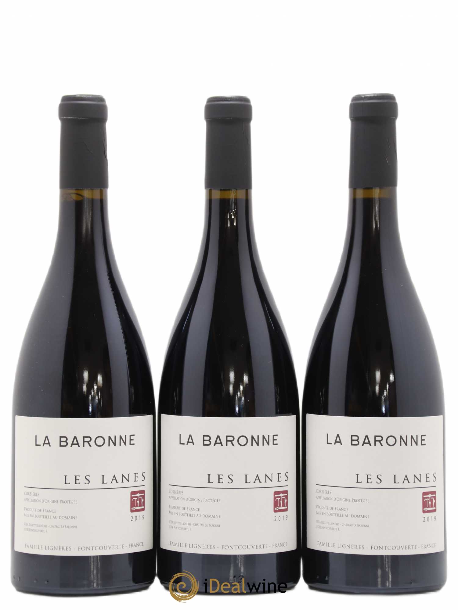 Corbières Les Lanes Château La Baronne 2019 - Lot de 3 bouteilles - 0