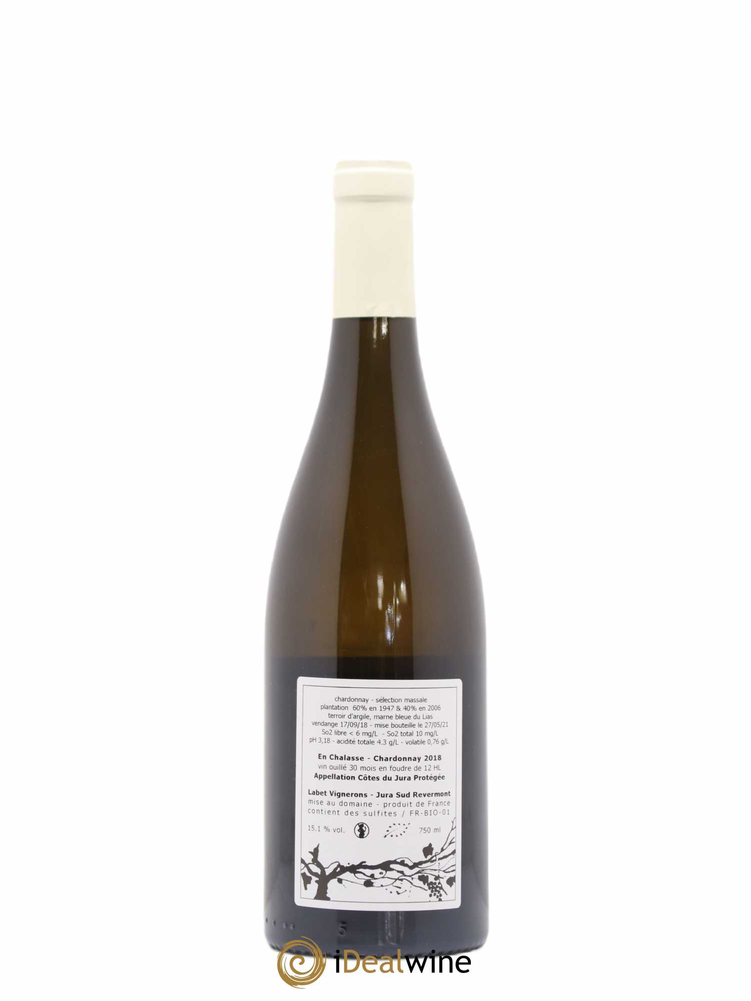 Côtes du Jura Chardonnay En Chalasse Romain - Julien - Charline Labet (sans prix de réserve) 2018 - Lot de 1 bouteille - 1