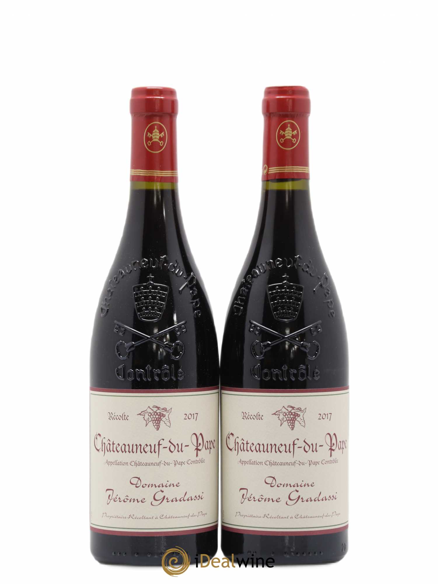 Châteauneuf-du-Pape Jerôme Gradassi 2017 - Lot de 2 bouteilles - 0