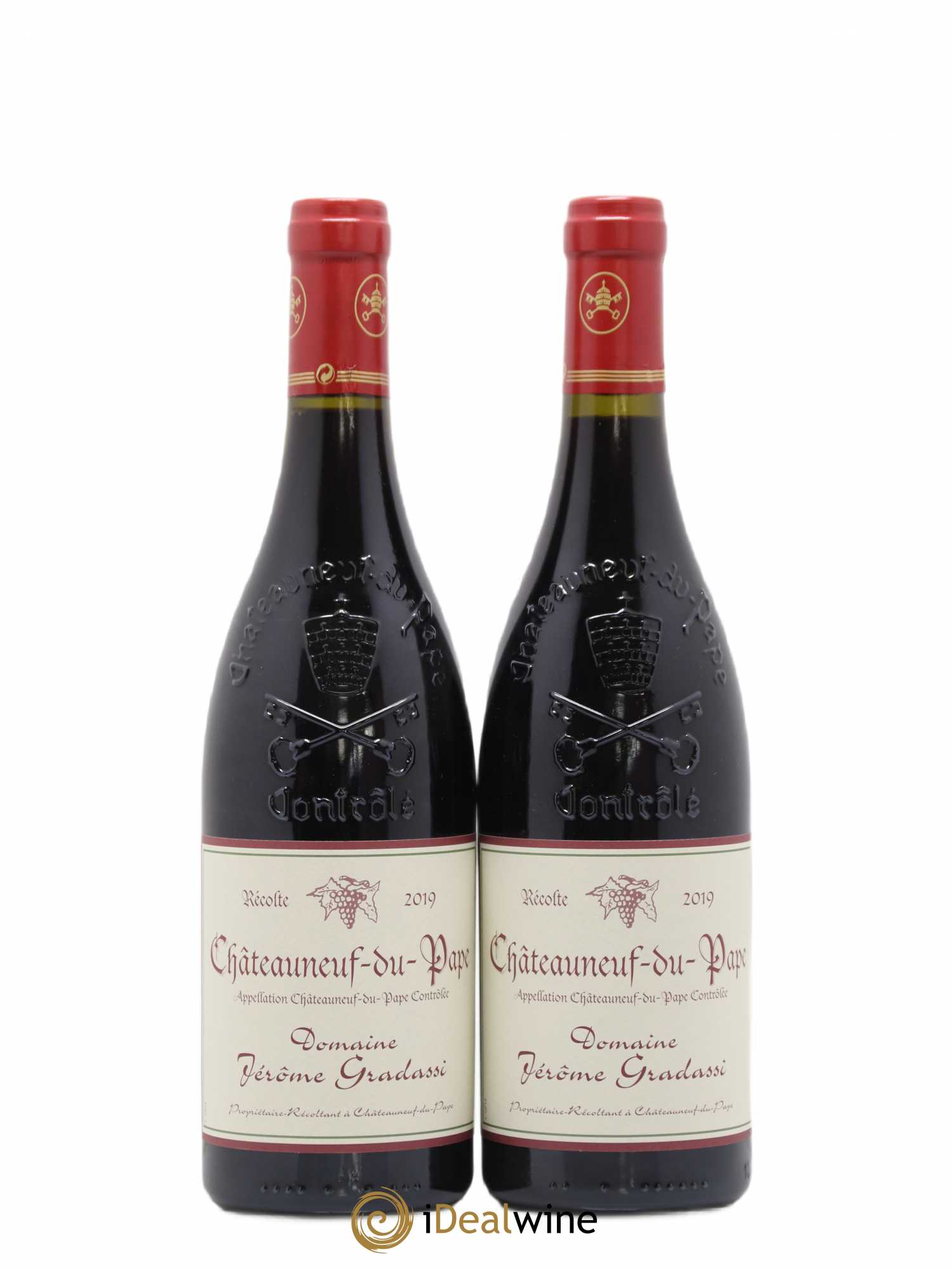 Châteauneuf-du-Pape Jerôme Gradassi 2019 - Lot de 2 bouteilles - 0