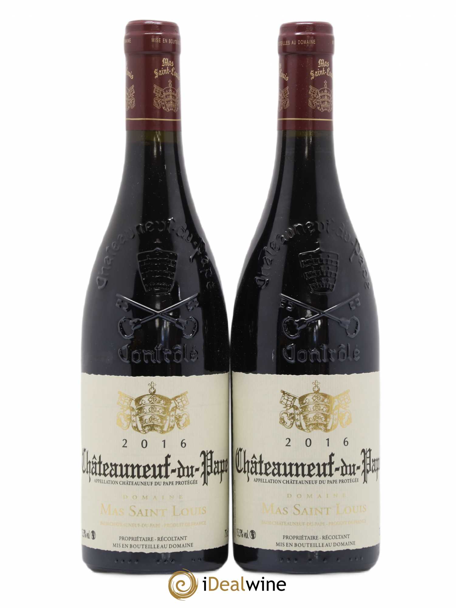Châteauneuf-du-Pape Mas Saint Louis 2016 - Lot de 2 bouteilles - 0