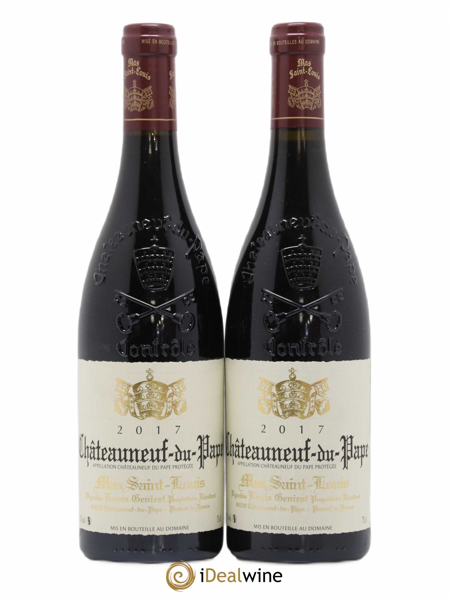 Châteauneuf-du-Pape Mas Saint Louis 2017 - Lot de 2 bouteilles - 0