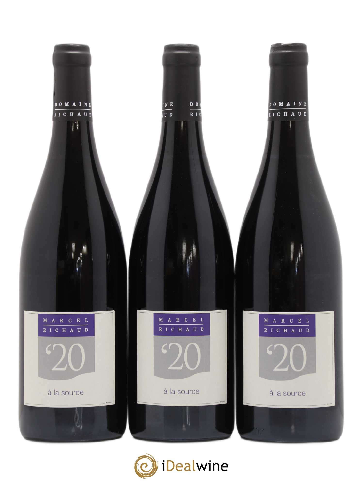 Vin de France A la source Marcel Richaud (sans prix de réserve) 2020 - Lot de 3 bouteilles - 0