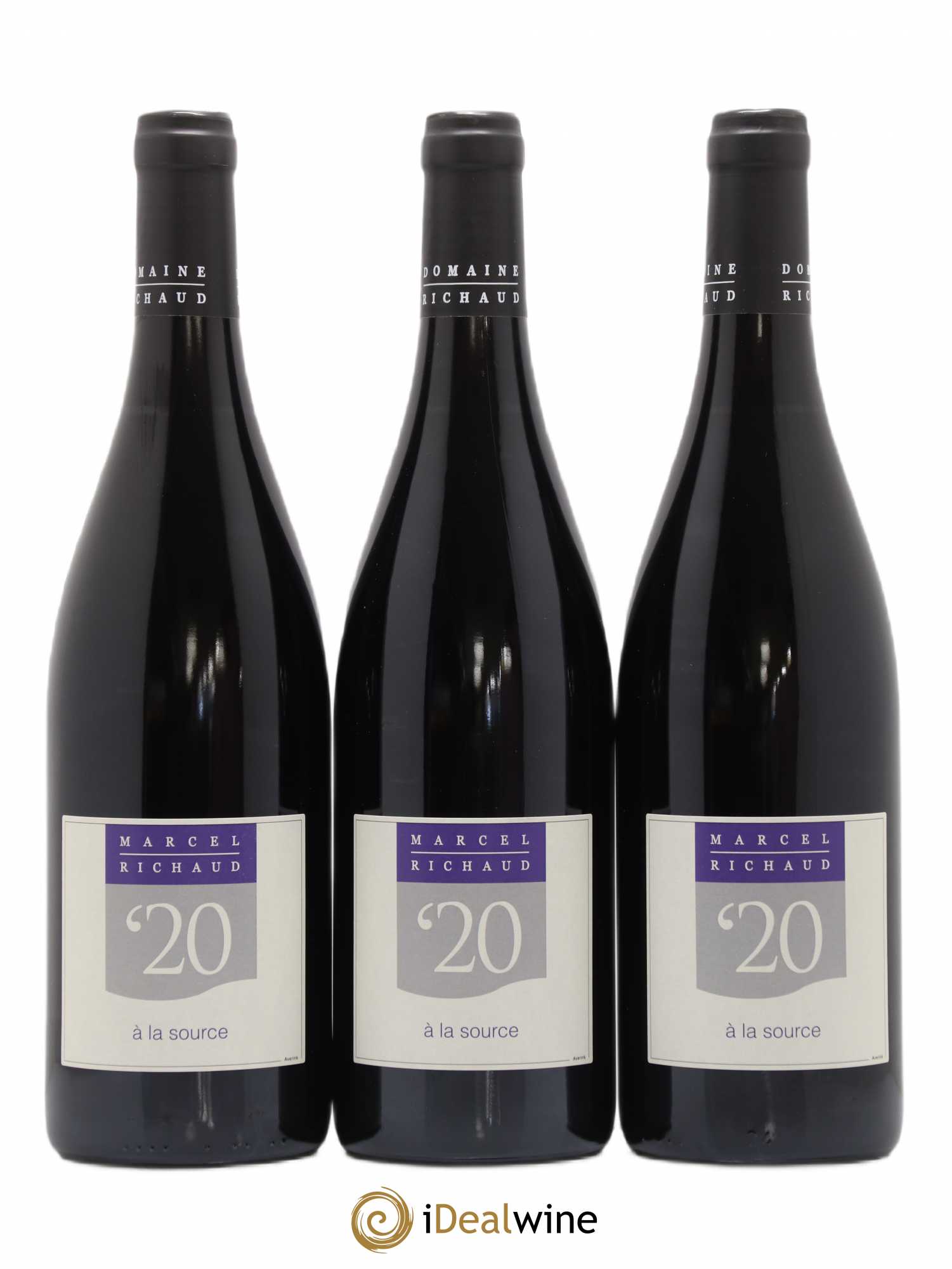 Vin de France A la source Marcel Richaud (sans prix de réserve) 2020 - Lot de 3 bouteilles - 0