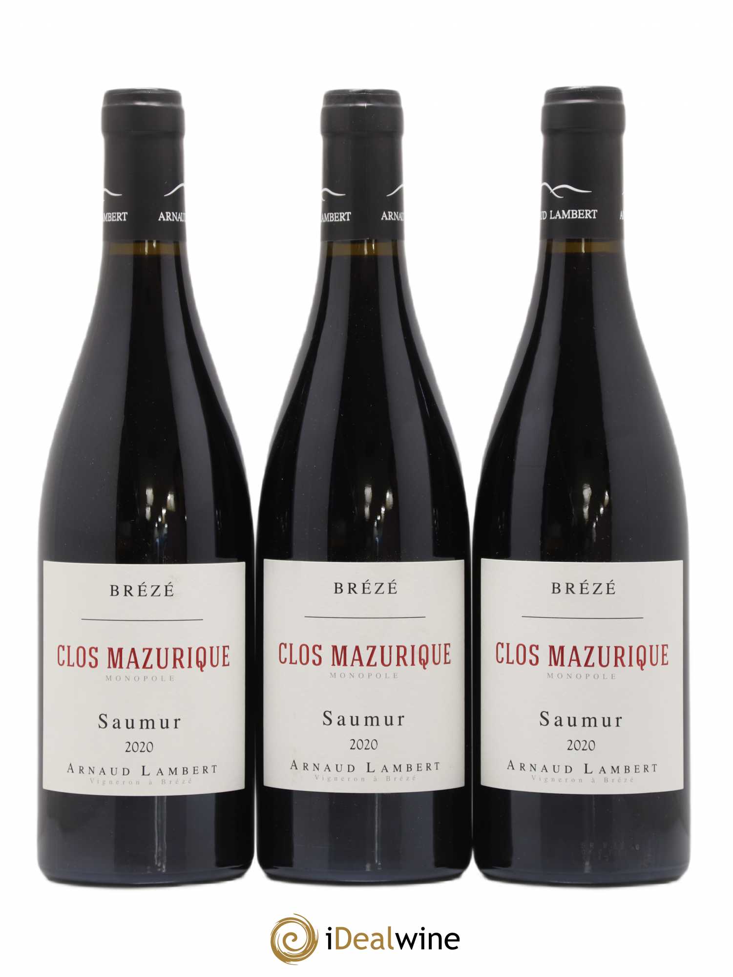 Saumur Clos Mazurique Arnaud Lambert (sans prix de réserve) 2020 - Lot de 3 bouteilles - 0