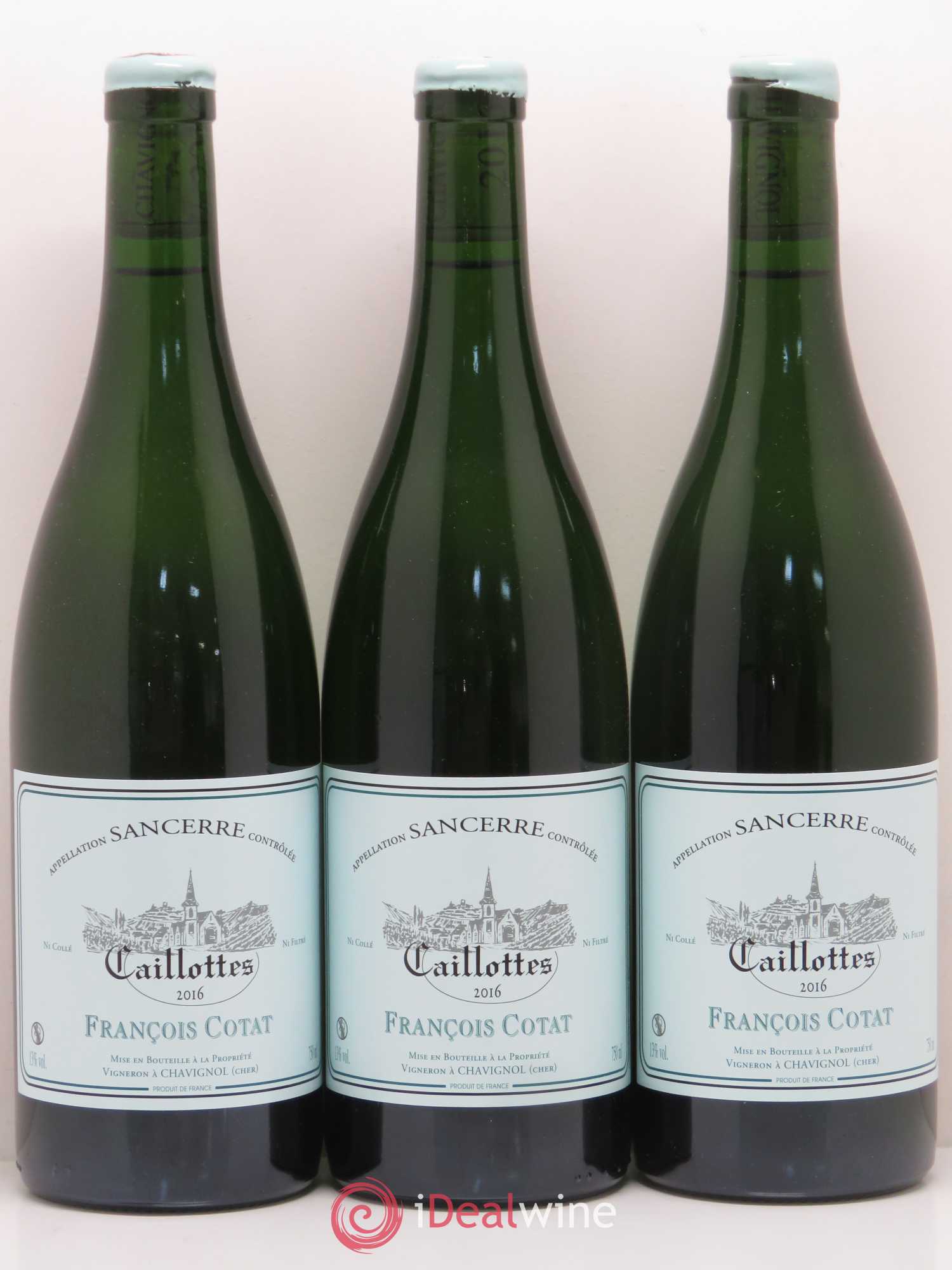 Sancerre Les Caillottes François Cotat 2016 - Lot de 3 bouteilles - 0
