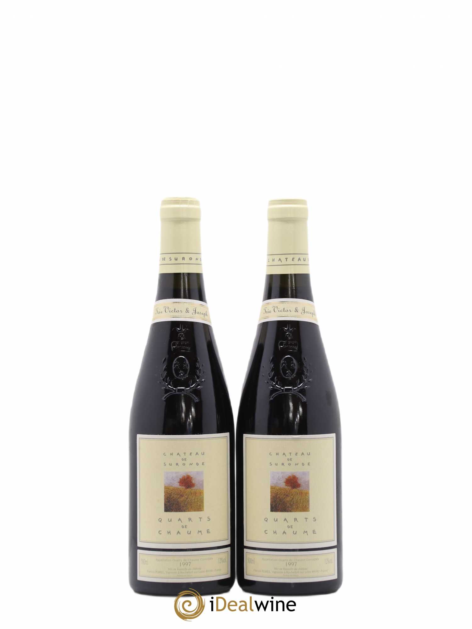 Quarts de Chaume Trie Victor Et Joseph Château Suronde 50cl 1997 - Lotto di 2 bottiglie - 0
