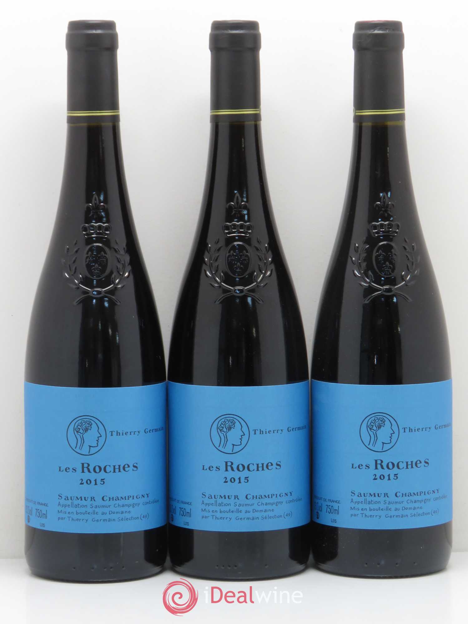 Saumur-Champigny Les Roches Domaine des Roches Neuves - Thierry Germain (sans prix de réserve) 2015 - Lot de 3 bouteilles - 0