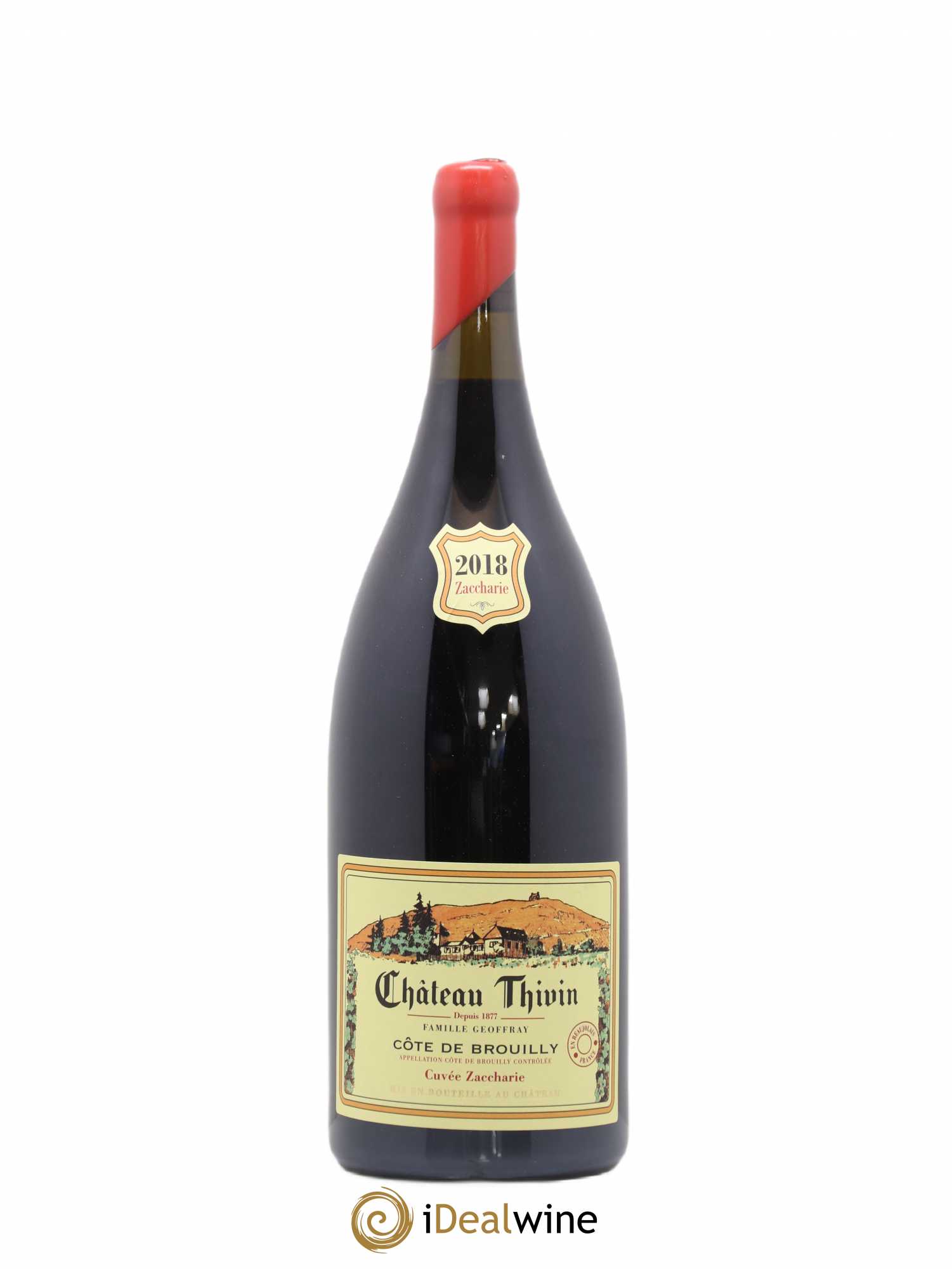 Côte de Brouilly Cuvée Zaccharie Château Thivin 2018 - Lot de 1 magnum - 0