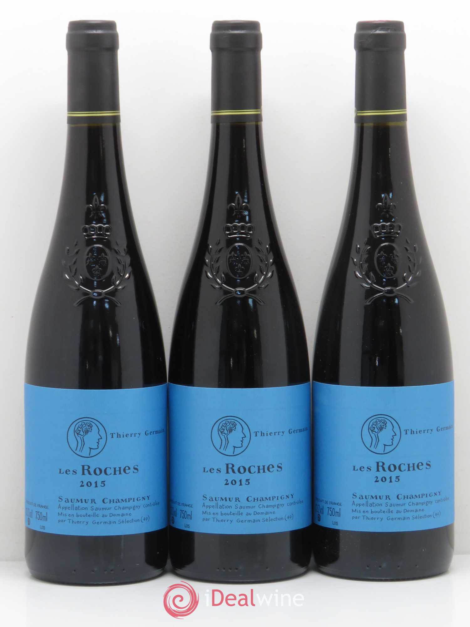Saumur-Champigny Les Roches Domaine des Roches Neuves - Thierry Germain (sans prix de réserve) 2015 - Lot de 3 bouteilles - 0