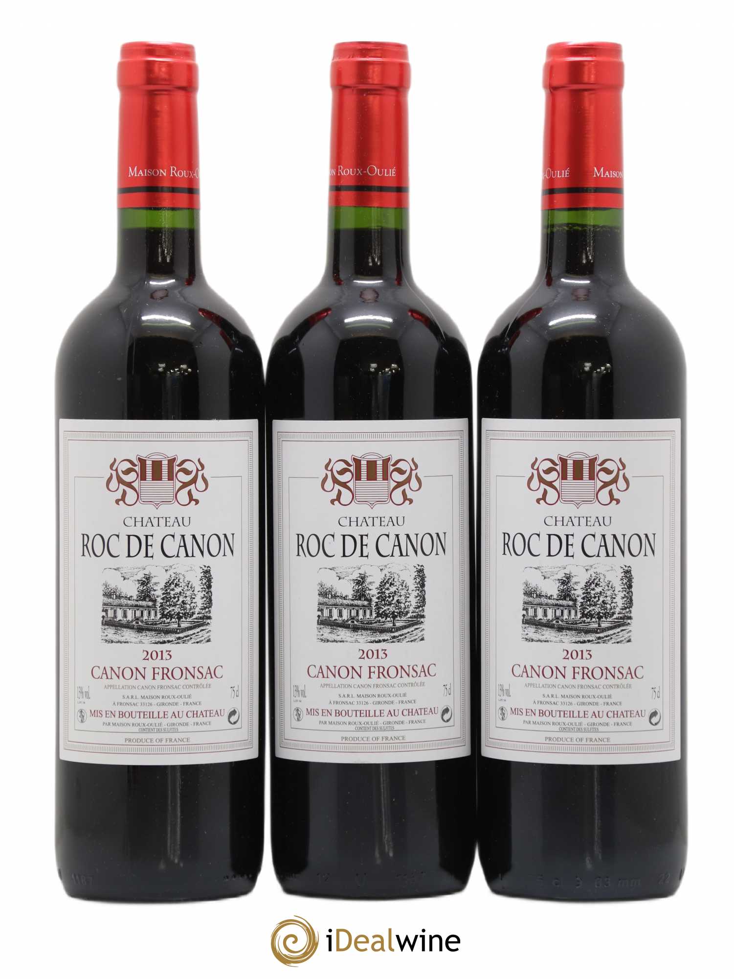 Canon-Fronsac Château Roc De Canon (sans prix de réserve) 2013 - Posten von 3 Flaschen - 0