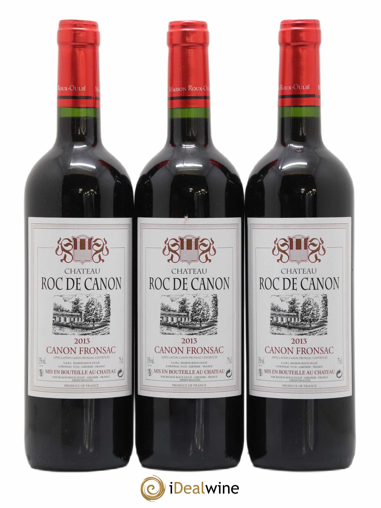 Canon-Fronsac Château Roc De Canon (sans prix de réserve) 2013 - Posten von 3 Flaschen - 0
