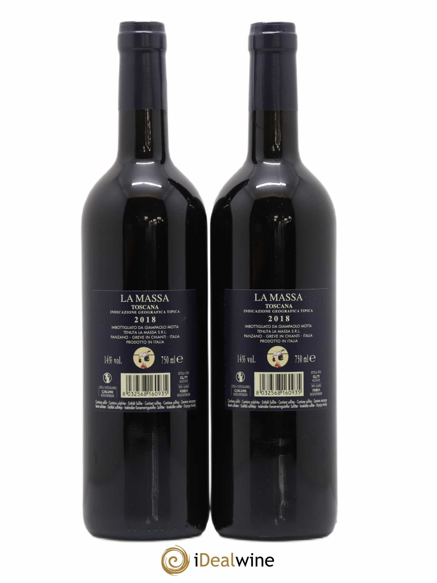 Toscana IGT La Massa Fattoria La Massa (sans prix de réserve) 2018 - Posten von 2 Flaschen - 1