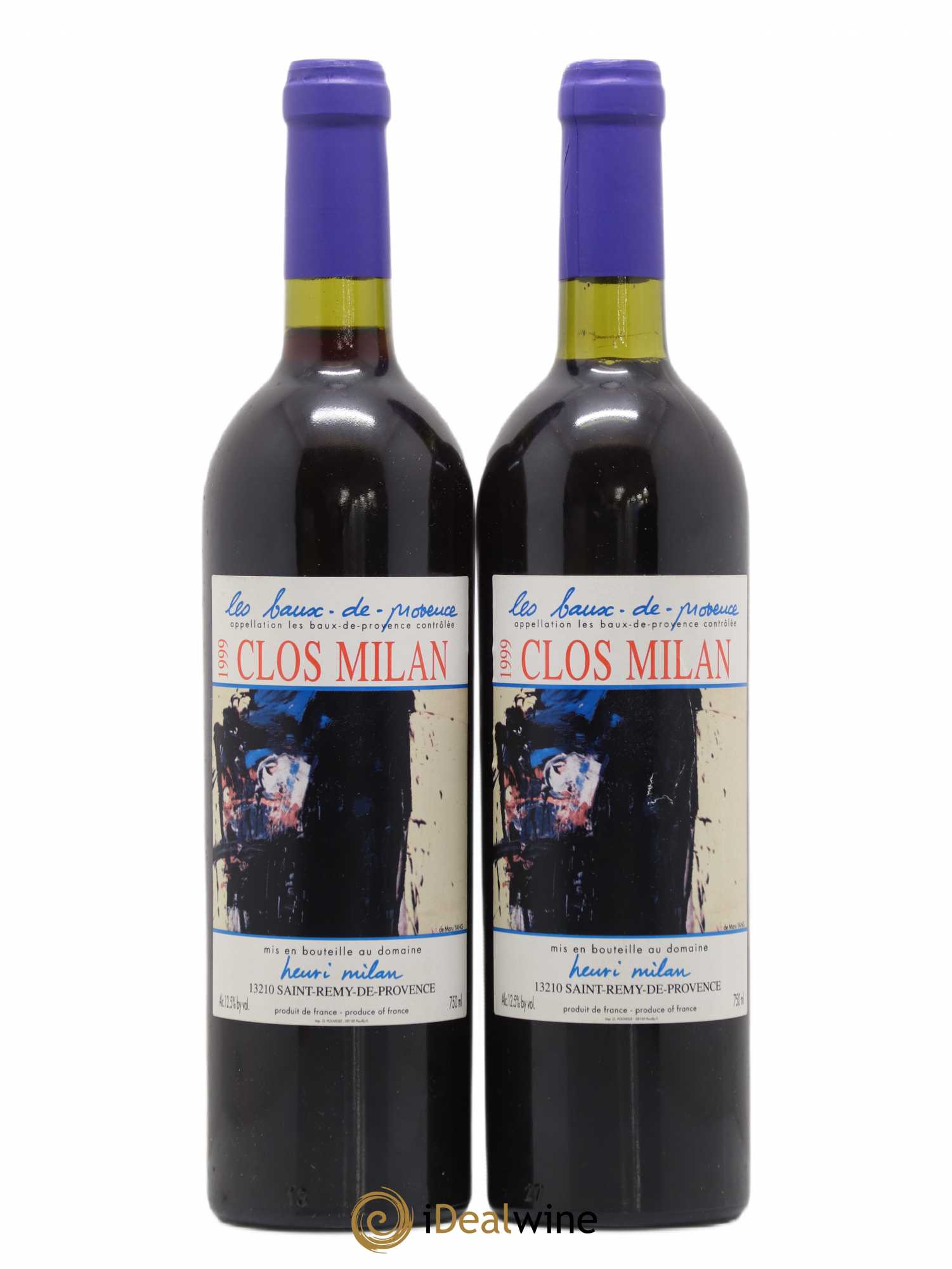Baux de Provence Clos Milan Henri Milan 1999 - Lot de 2 bouteilles - 0