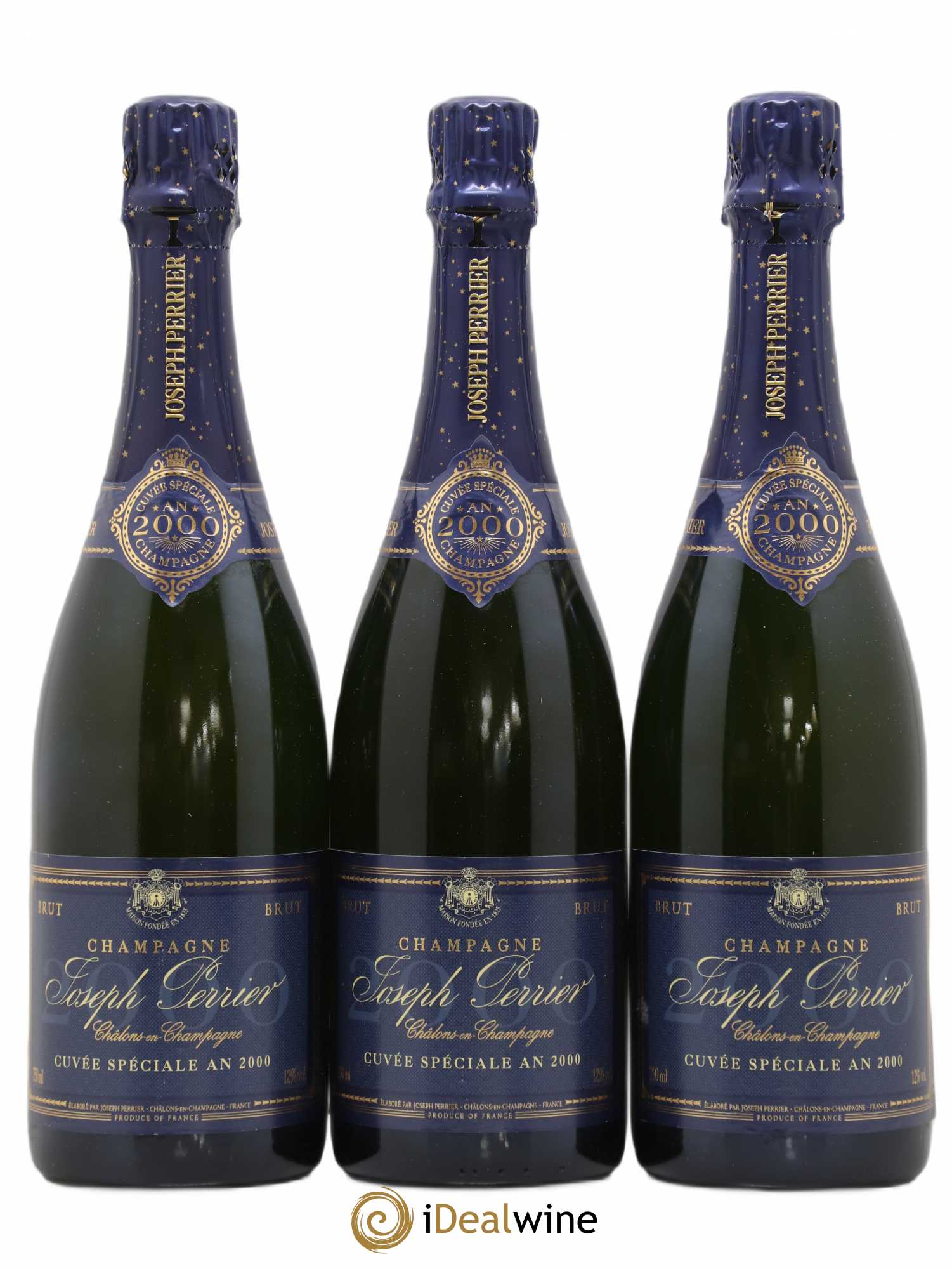 Cuvée An 2000 (non millésimé) Joseph Perrier - Lot de 3 bouteilles - 0