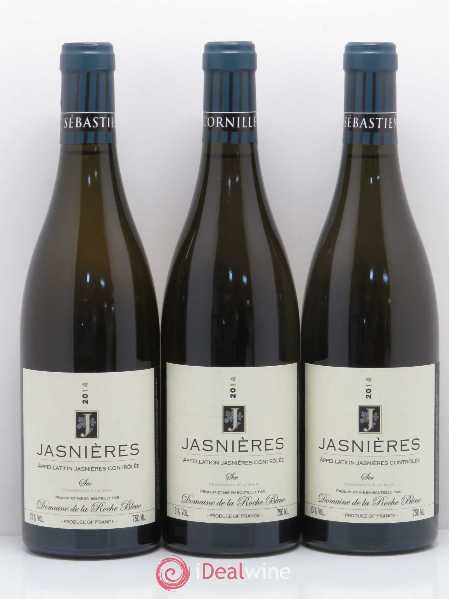 Jasnières Domaine de La Roche Bleue (sans prix de réserve) 2014 - Posten von 3 Flaschen - 0