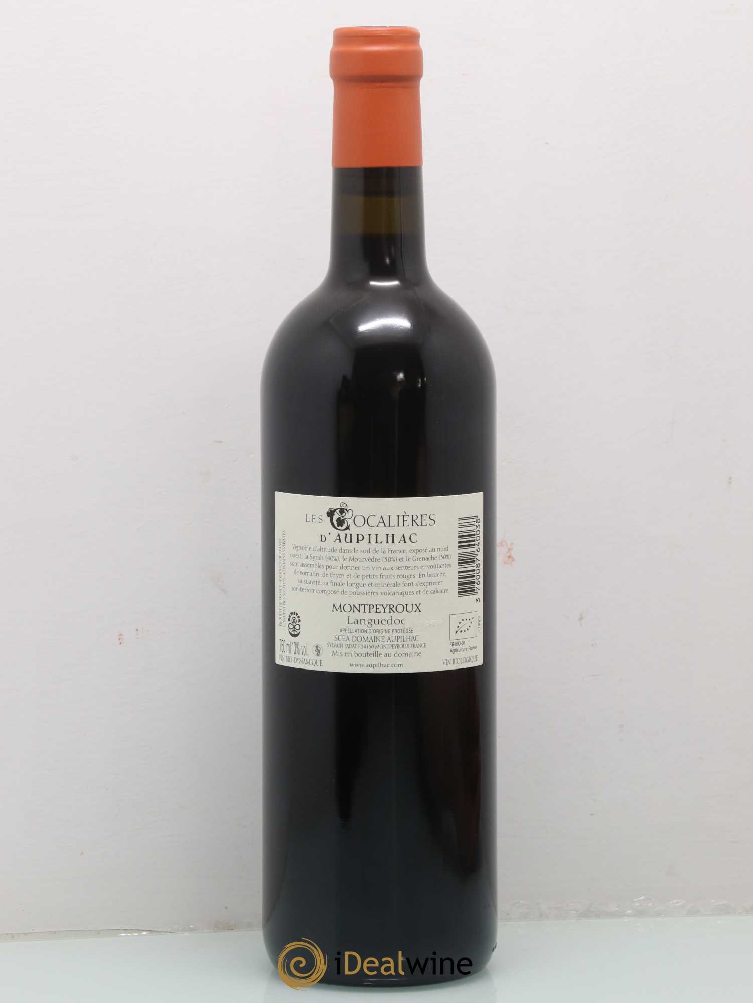 Languedoc Montpeyroux Aupilhac (Domaine d') Les Cocalières Sylvain Fadat 2019 - Lot de 1 bouteille - 1