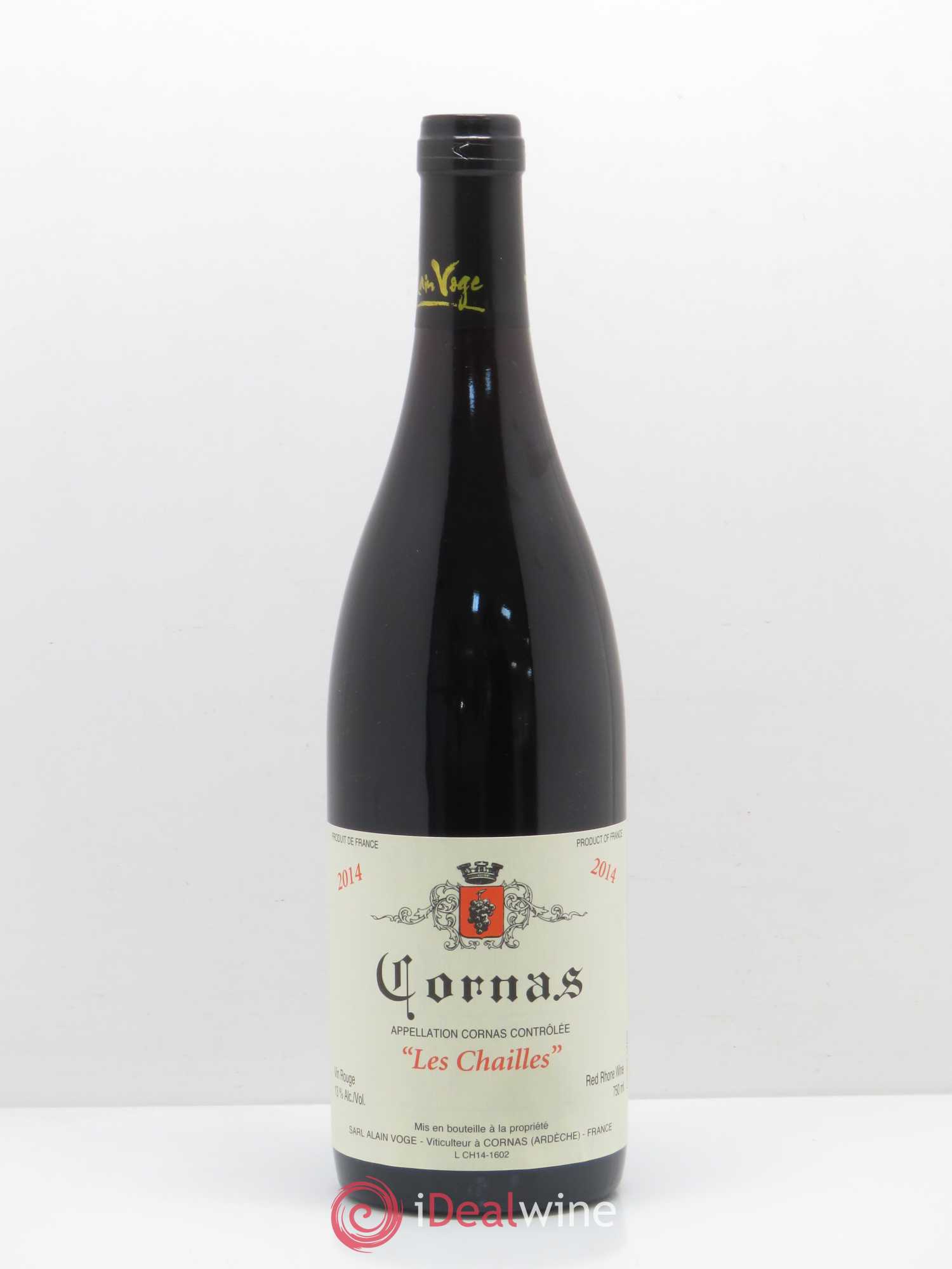 Cornas Les Chailles Alain Voge (Domaine) 2014 - Lot de 1 bouteille - 0