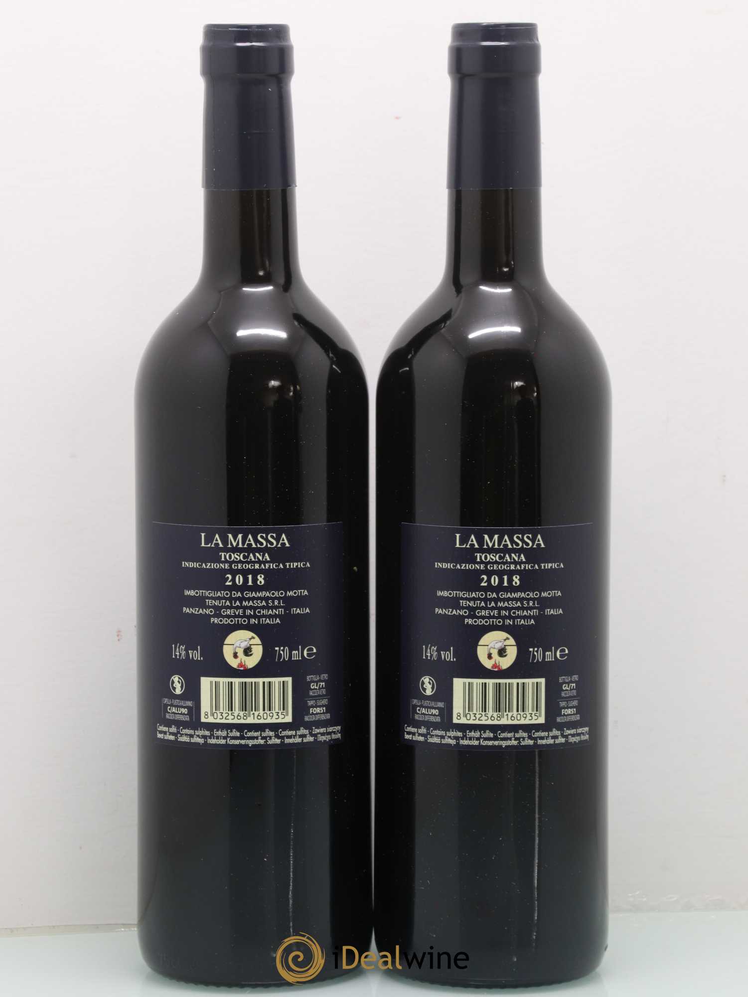 Toscana IGT La Massa Fattoria La Massa (sans prix de réserve) 2018 - Posten von 2 Flaschen - 1
