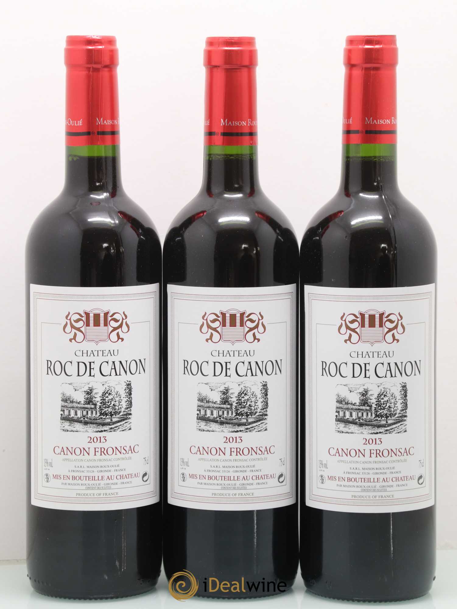 Canon-Fronsac Château Roc De Canon (sans prix de réserve) 2013 - Posten von 3 Flaschen - 0
