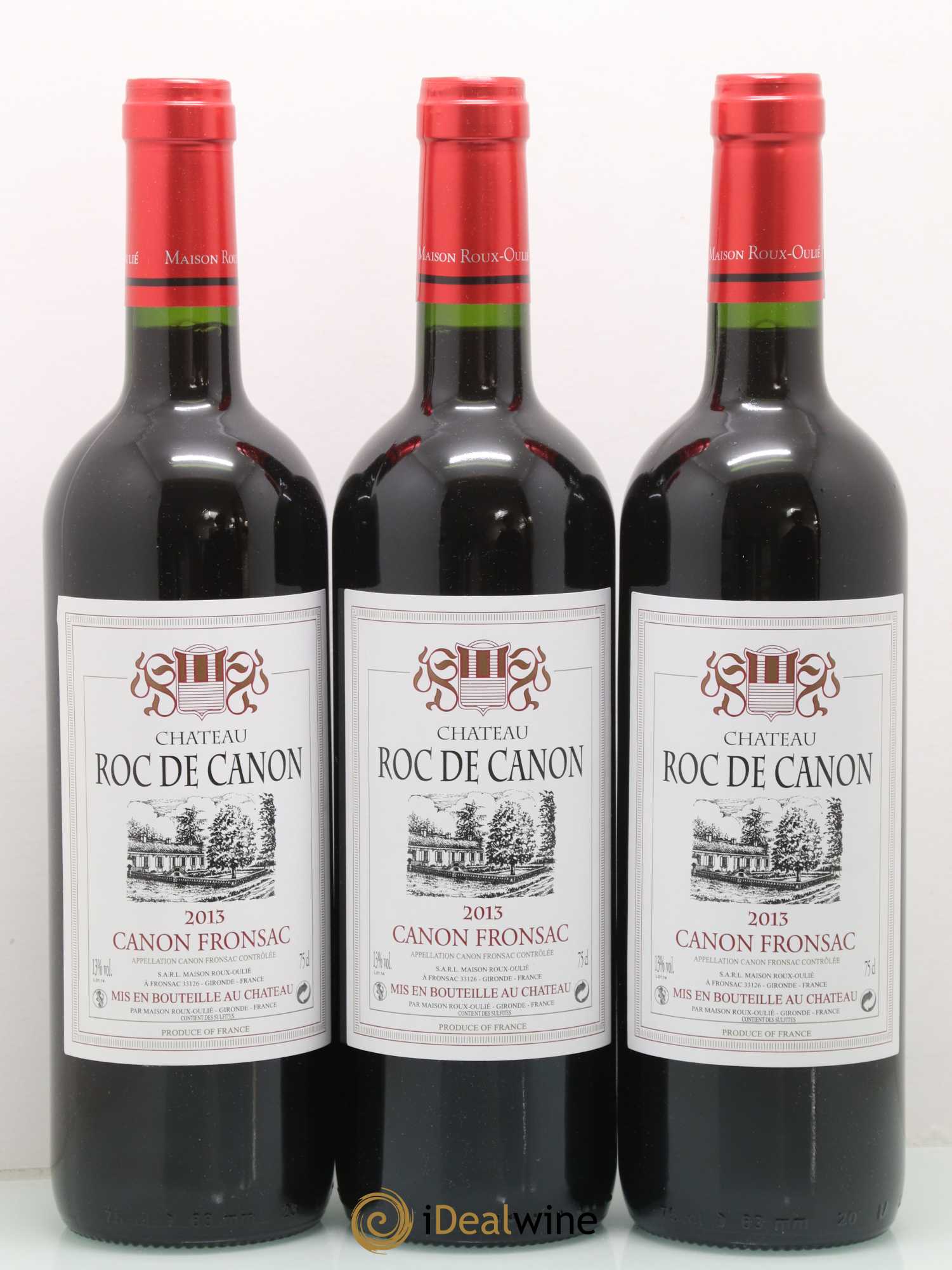 Canon-Fronsac Château Roc De Canon (sans prix de réserve) 2013 - Posten von 3 Flaschen - 0