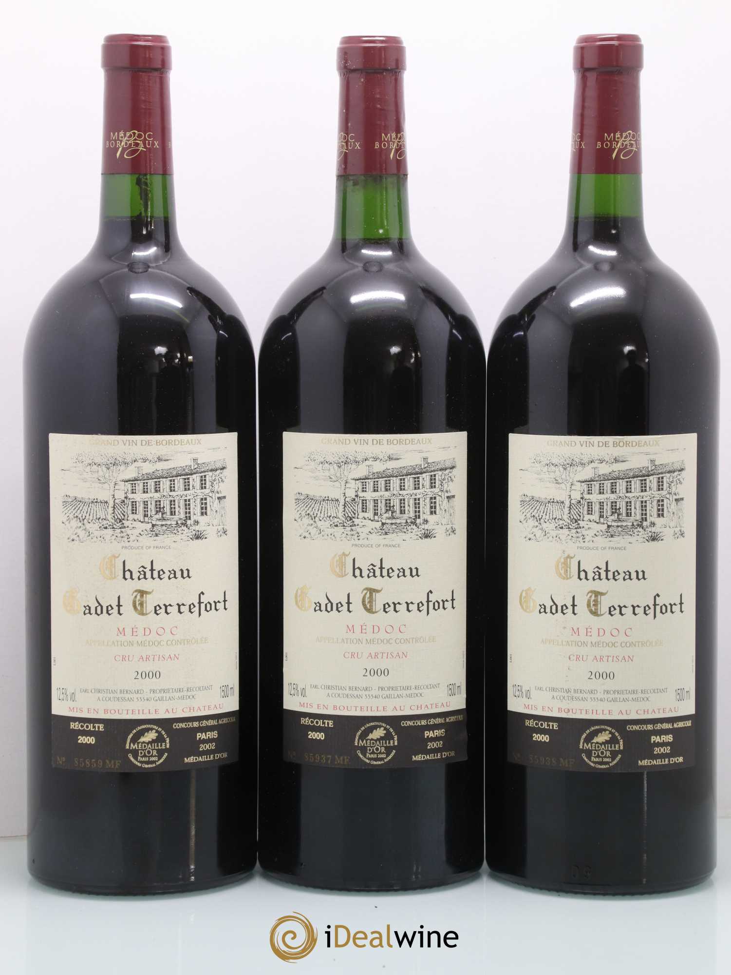 Médoc V (ohne Mindestpreis) 2000 - Posten von 3 Magnum - 0