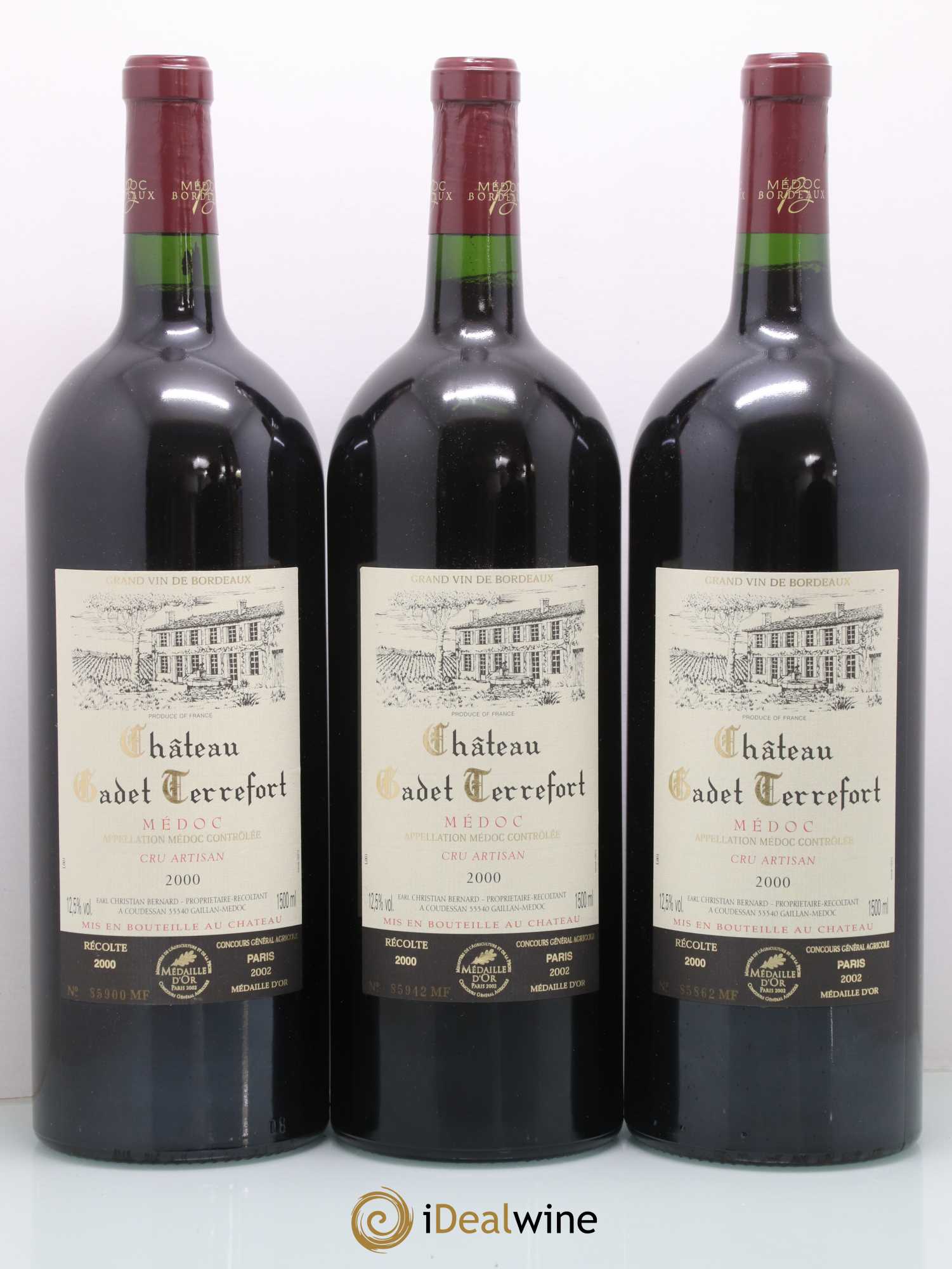 Médoc V (ohne Mindestpreis) 2000 - Posten von 3 Magnum - 0