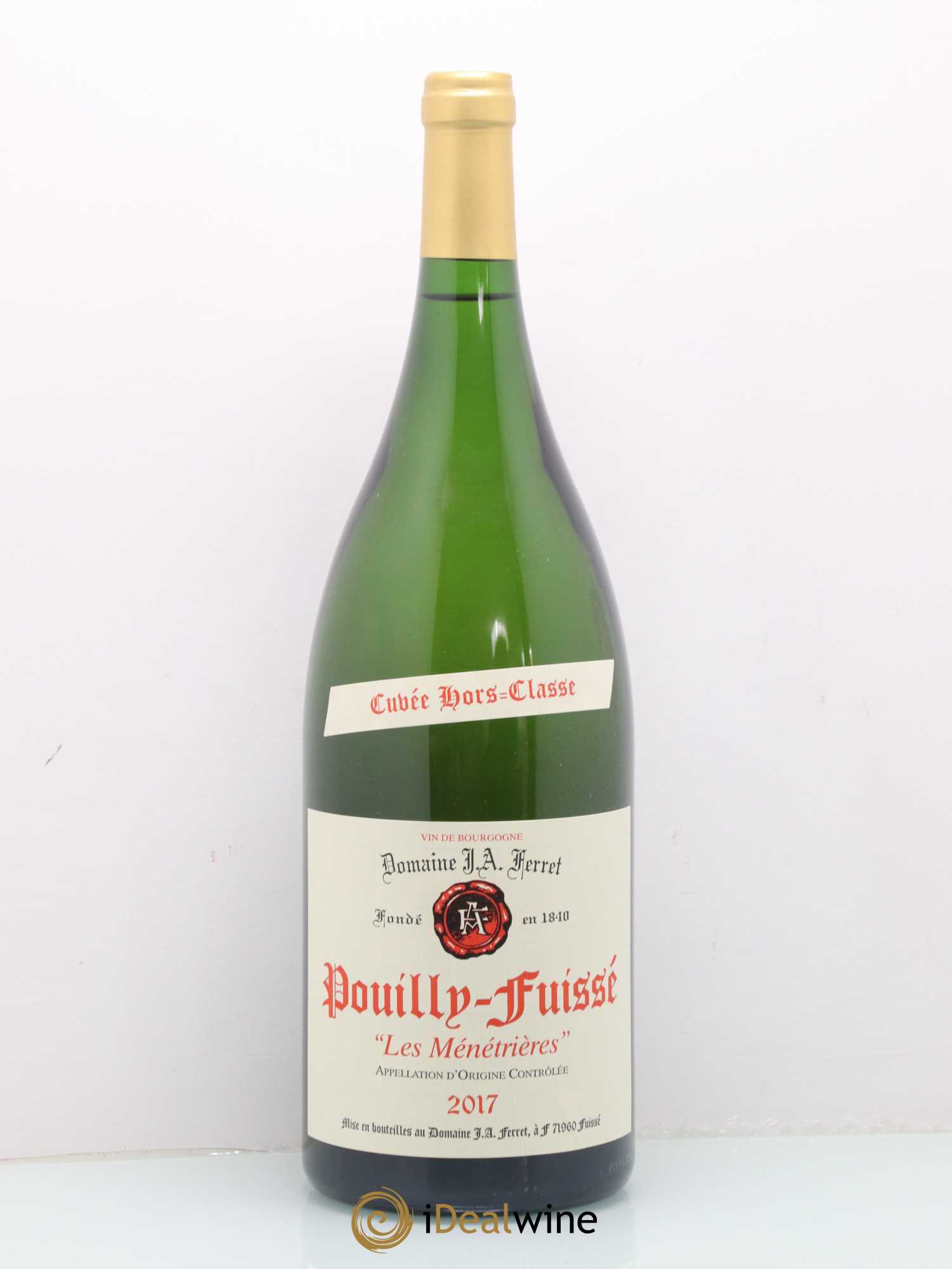 Pouilly-Fuissé 1er Cru Hors Classe Les Ménétrières J.A. Ferret (Domaine) (sans prix de réserve) 2017 - Lot de 1 magnum - 0