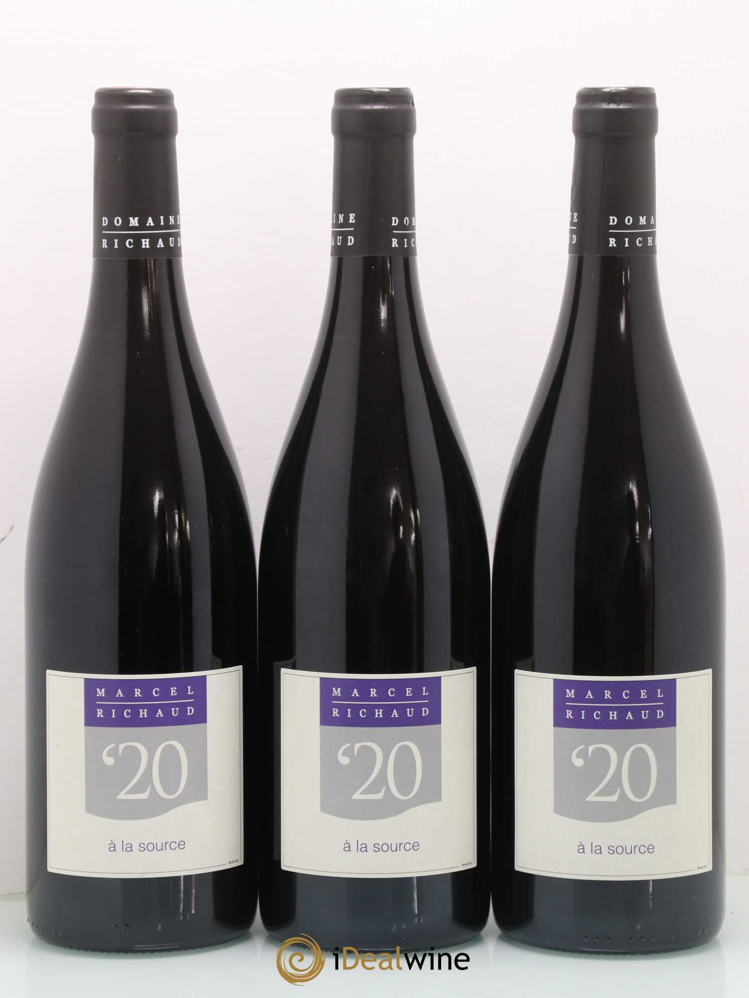 Vin de France A la source Marcel Richaud (sans prix de réserve) 2020 - Lot de 3 bouteilles - 0
