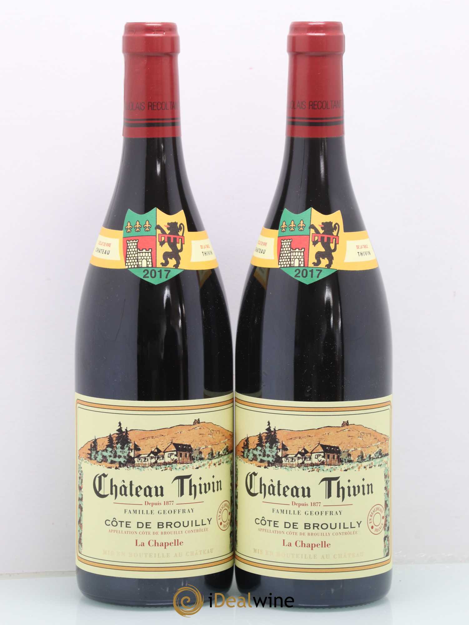 Côte de Brouilly Cuvée La Chapelle Château Thivin 2017 - Lot de 2 bouteilles - 0