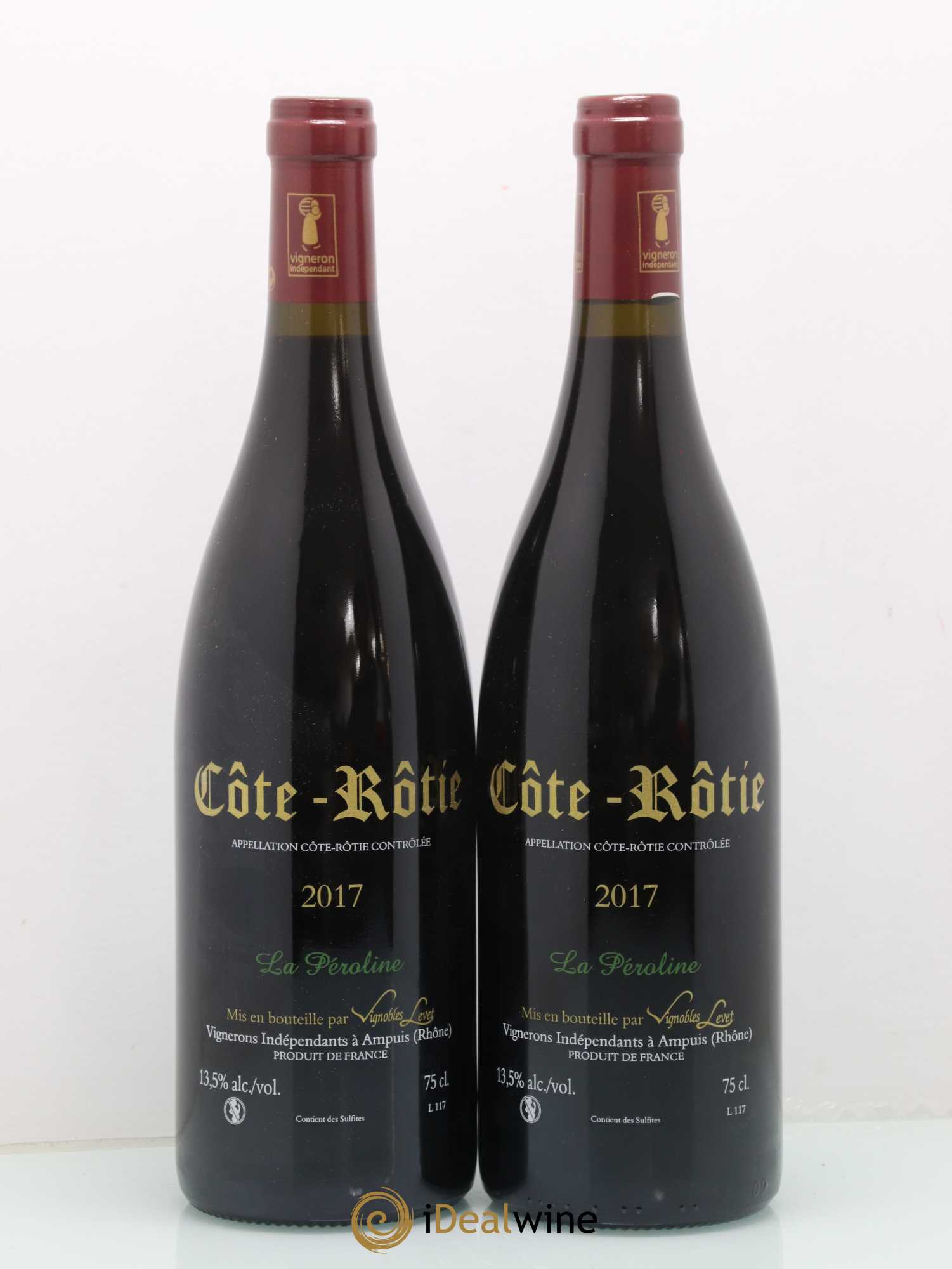 Côte-Rôtie La Péroline Vignobles Levet 2017 - Lot de 2 bouteilles - 1