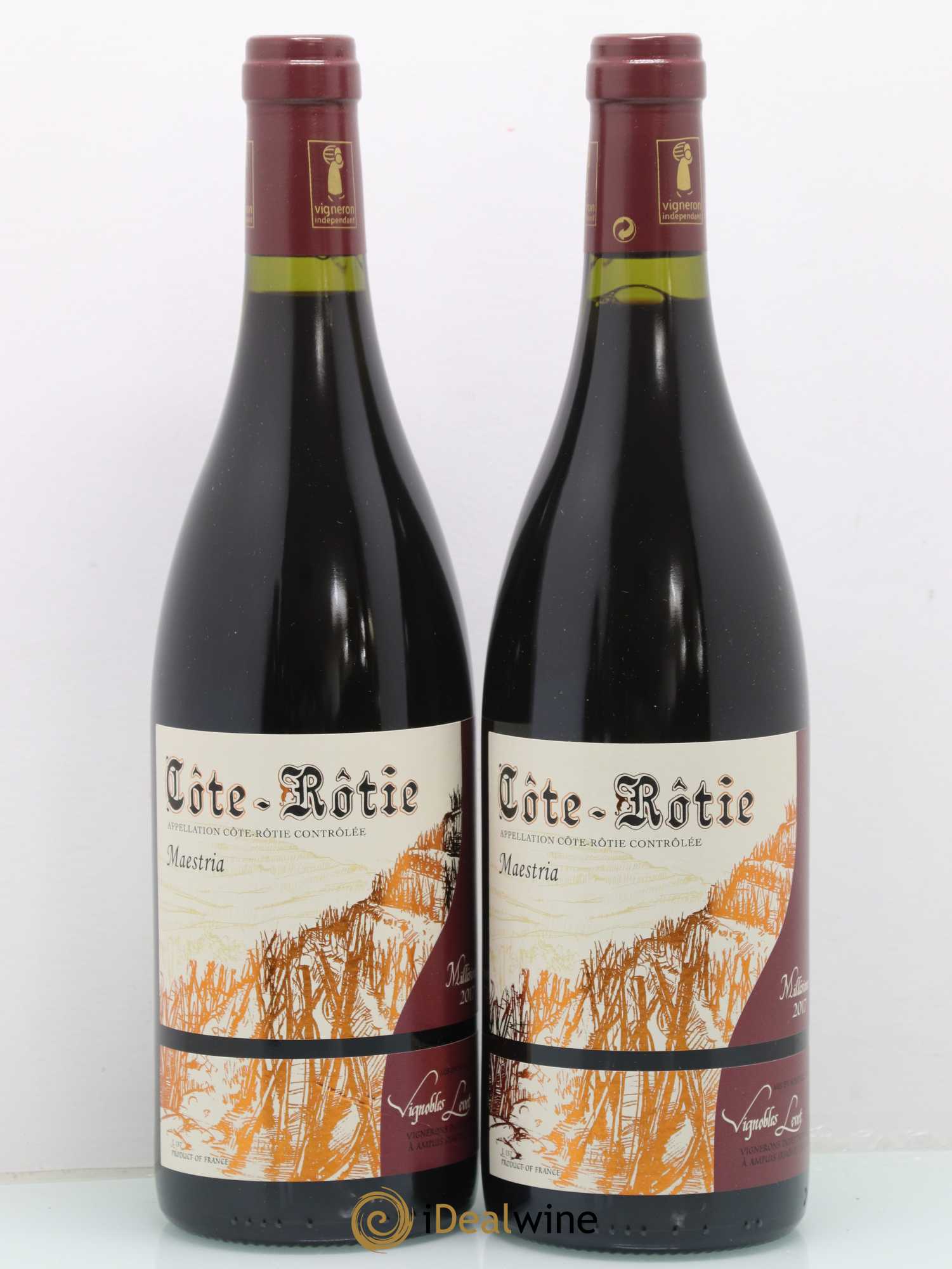 Côte-Rôtie Maestria Vignobles Levet 2017 - Lot de 2 bouteilles - 0