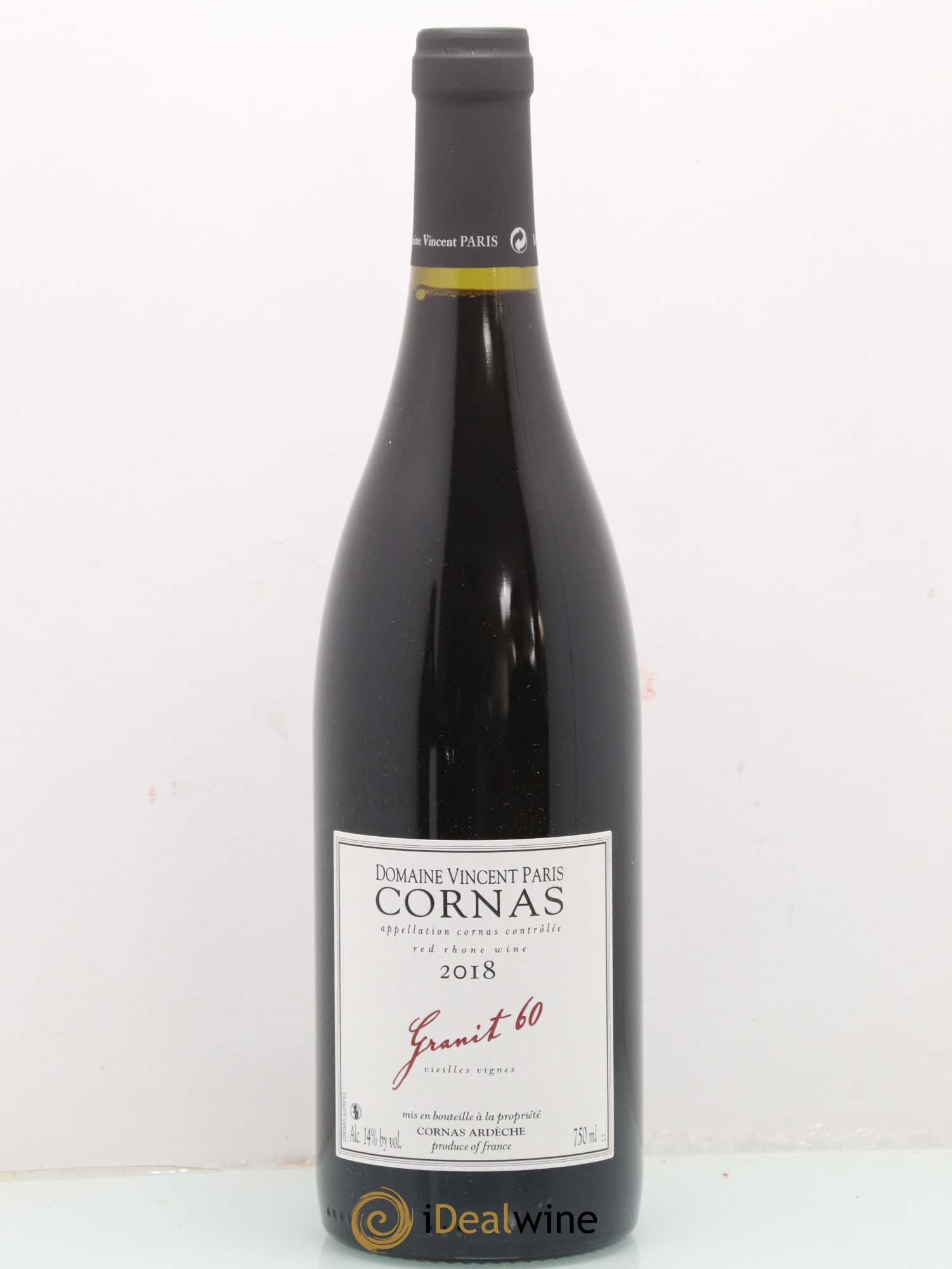 Cornas Granit 60 Vieilles Vignes Vincent Paris 2018 - Lot de 1 bouteille - 0