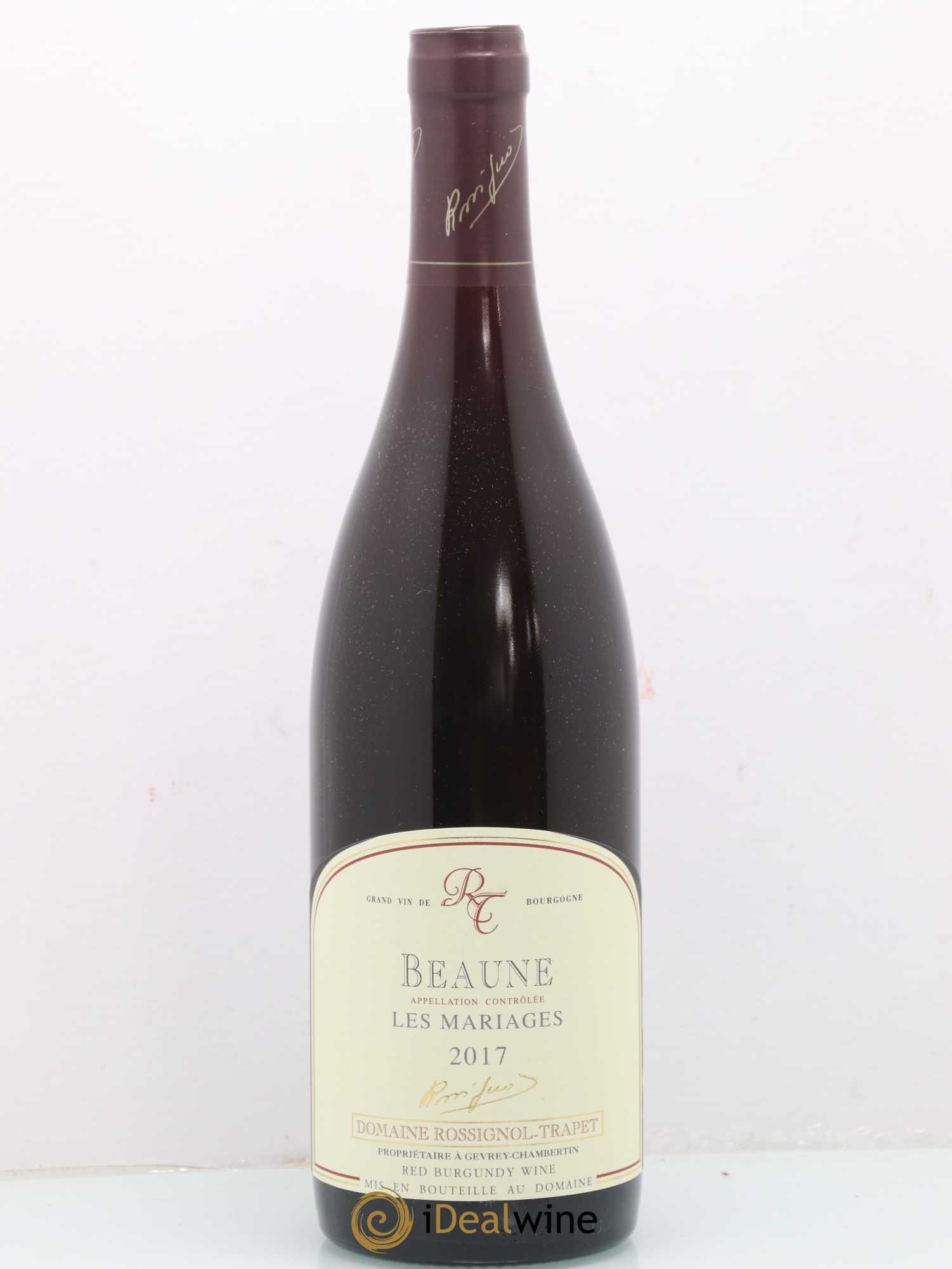 Beaune Les Mariages Rossignol-Trapet (Domaine) 2017 - Lot de 1 bouteille - 0