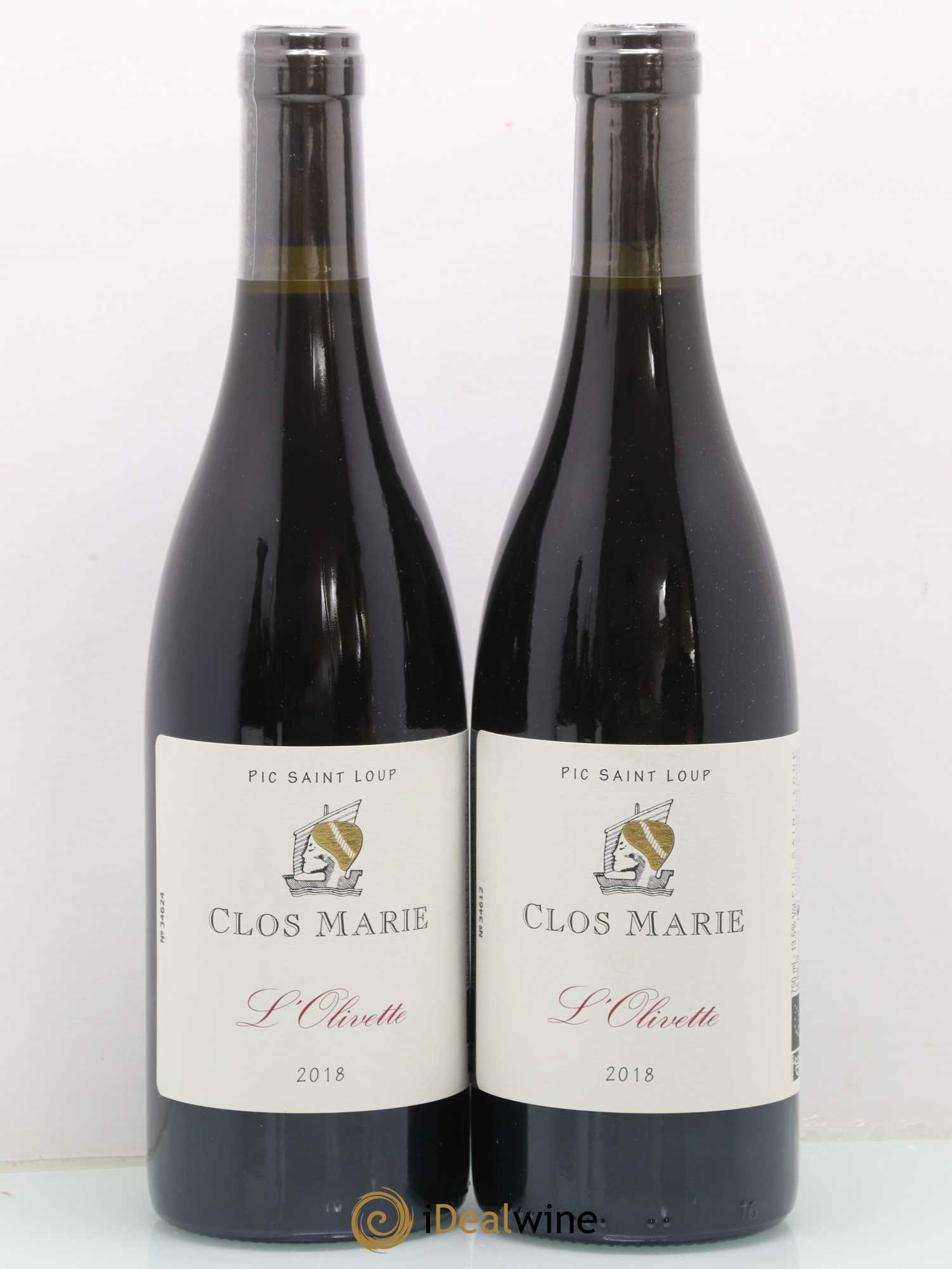 Pic Saint-Loup Clos Marie Olivette Christophe Peyrus et Françoise Julien (sans prix de réserve) 2018 - Lot de 2 bouteilles - 0