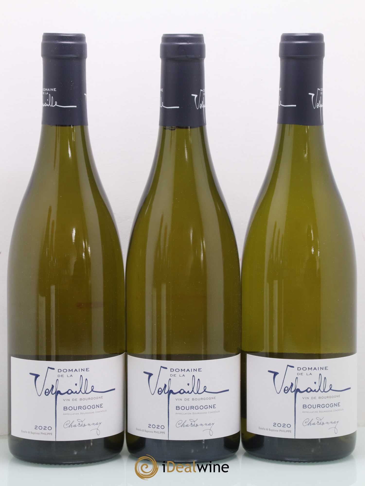 Bourgogne Chardonnay Domaine De La Verpaille (sans prix de réserve) 2020 - Posten von 3 Flaschen - 0