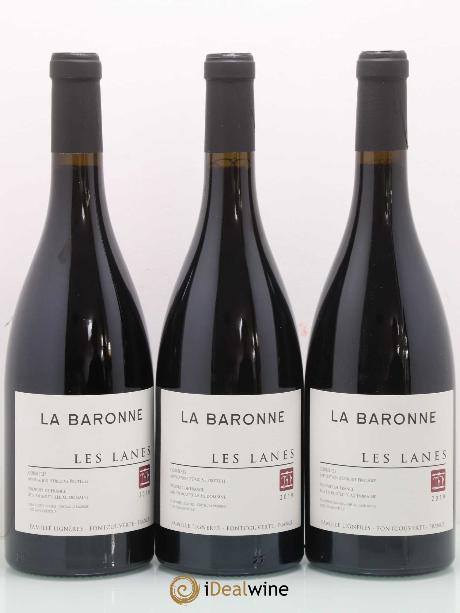 Corbières Les Lanes Château La Baronne (sans prix de réserve) 2019 - Posten von 3 Flaschen - 0