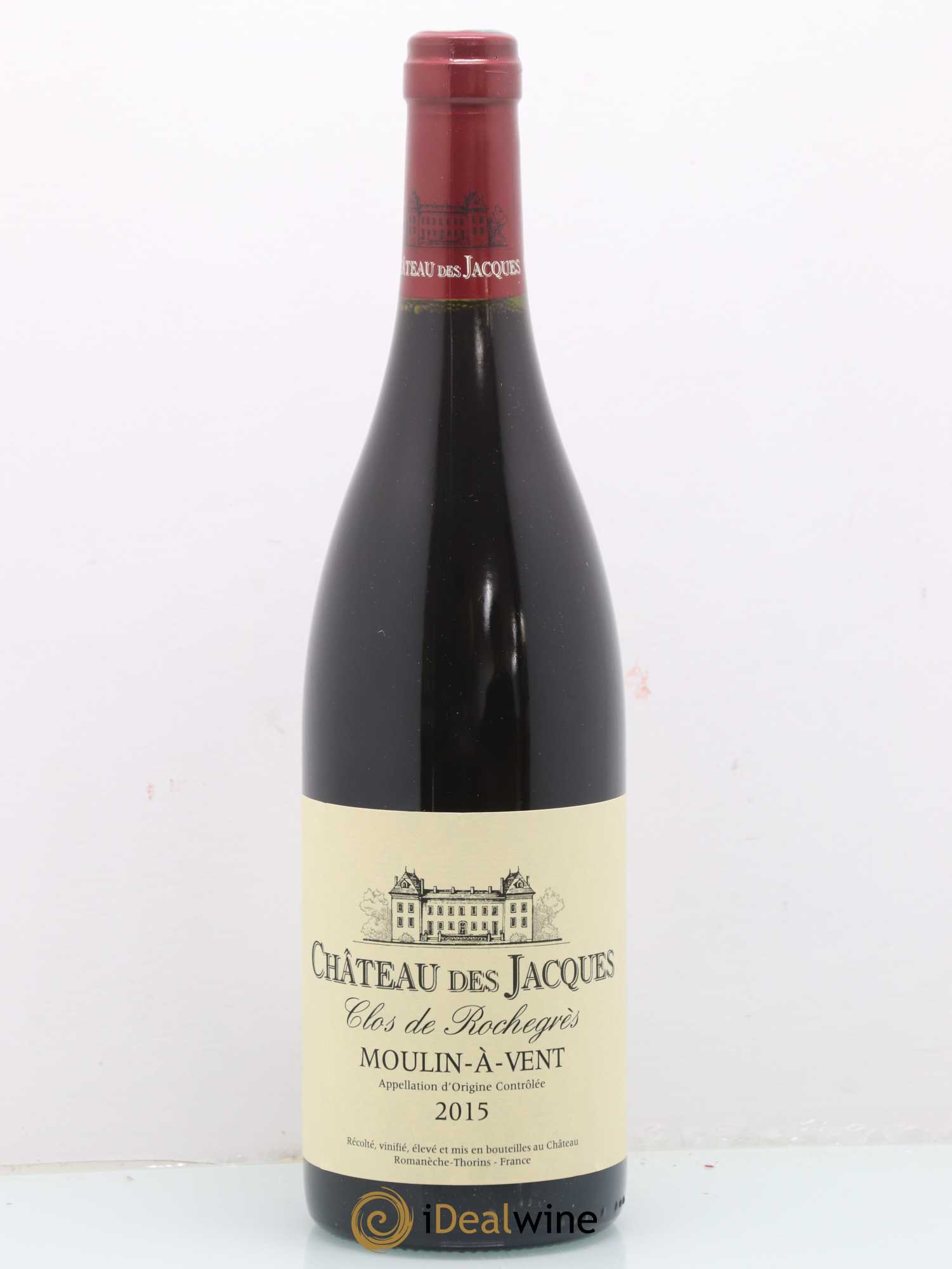 Moulin-à-Vent Clos de Rochegrès Château des Jacques 2015 - Lot de 1 bouteille - 0