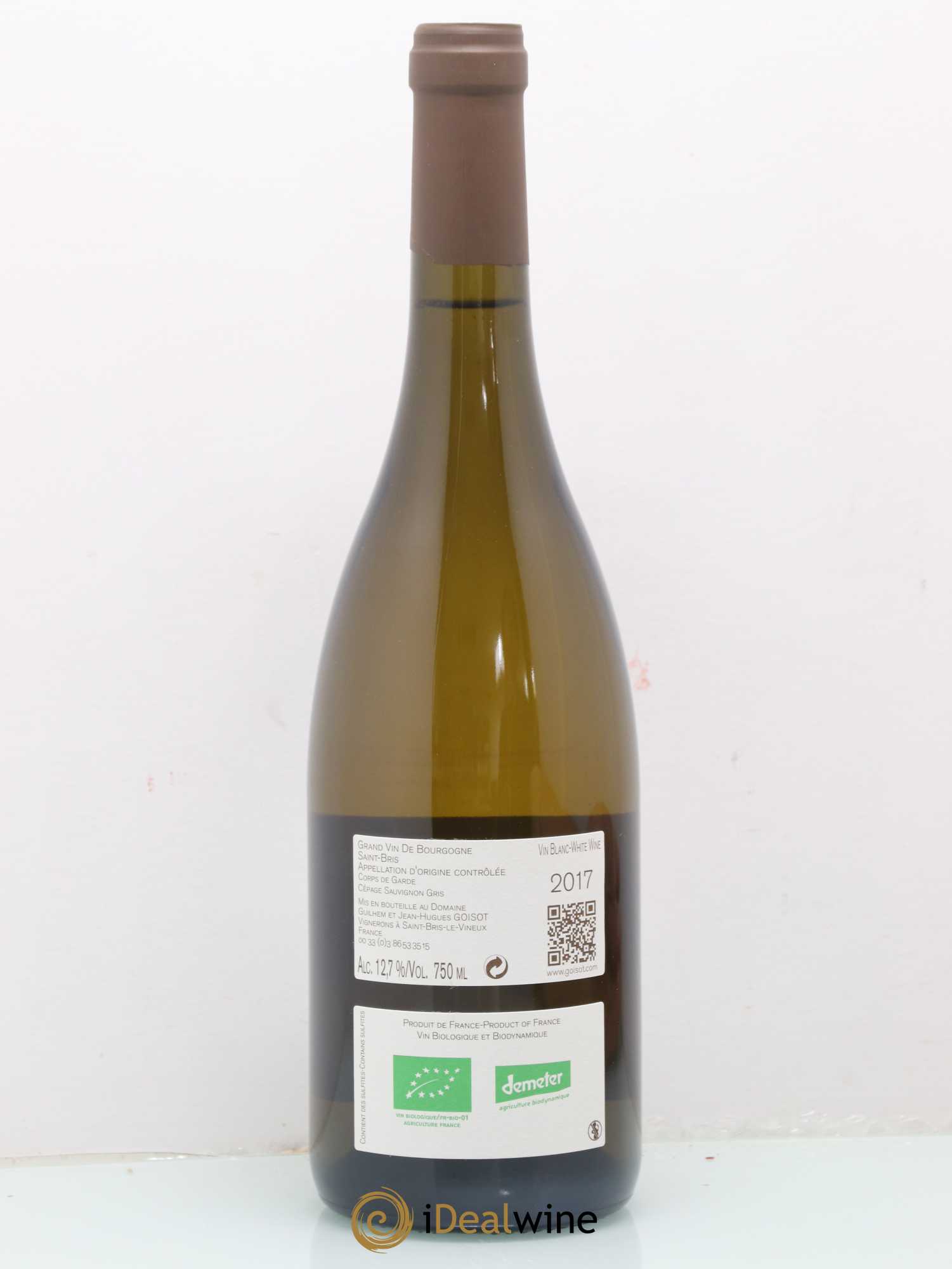 Saint-Bris Corps de Garde Goisot 2017 - Lot de 1 bouteille - 1