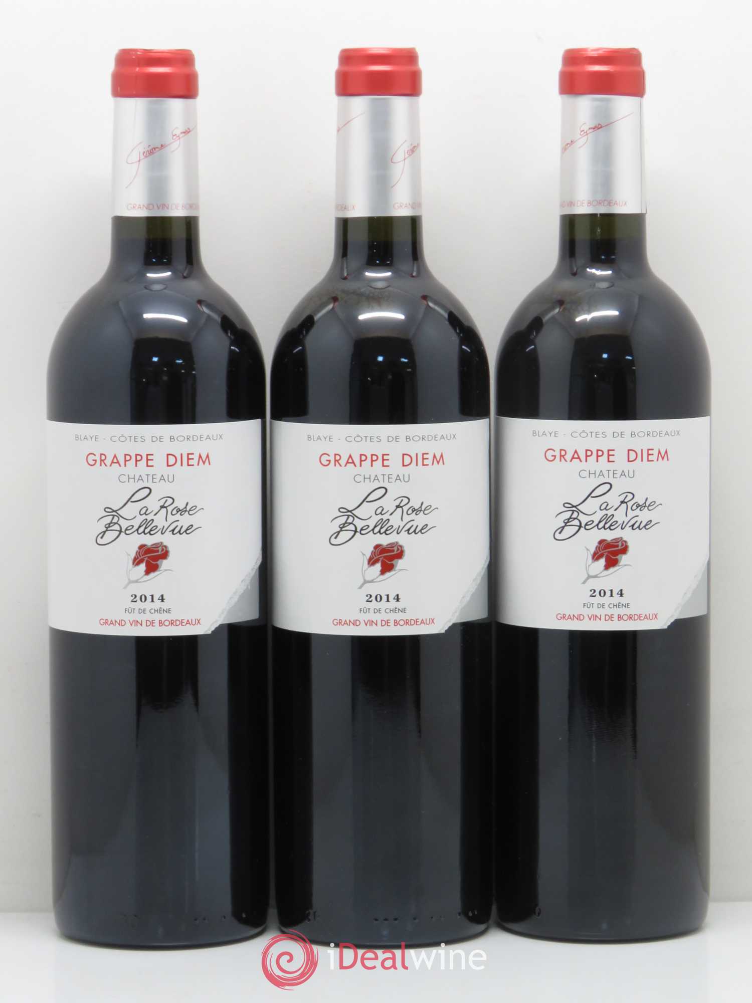 Premières-Côtes-de-Blaye (Blaye-Côtes-de-Bordeaux) Château La Rose Bellevue Grappe Diem (sans prix de réserve) 2014 - Lot de 6 bouteilles - 1