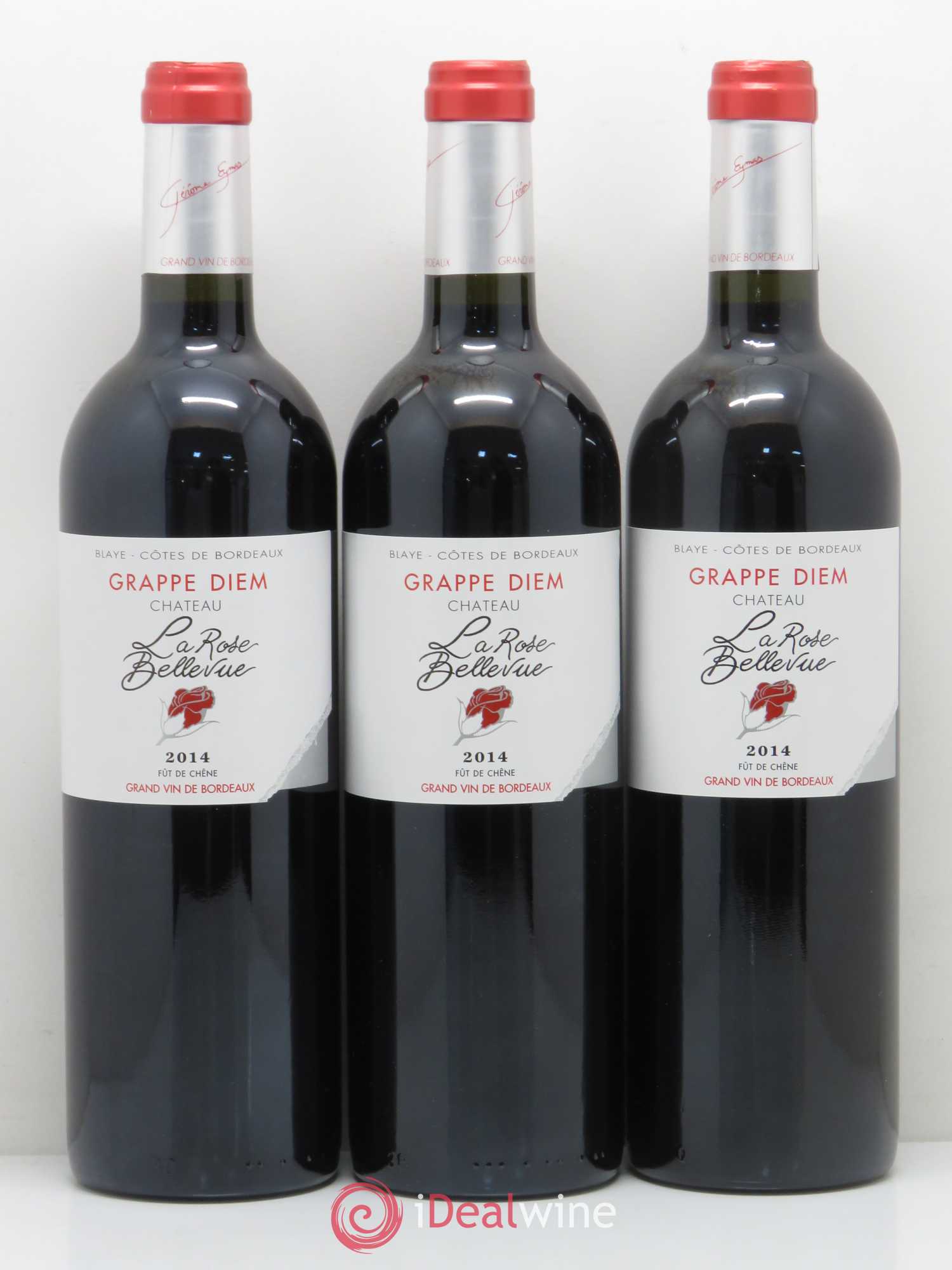 Premières-Côtes-de-Blaye (Blaye-Côtes-de-Bordeaux) Château La Rose Bellevue Grappe Diem (sans prix de réserve) 2014 - Lot de 6 bouteilles - 2