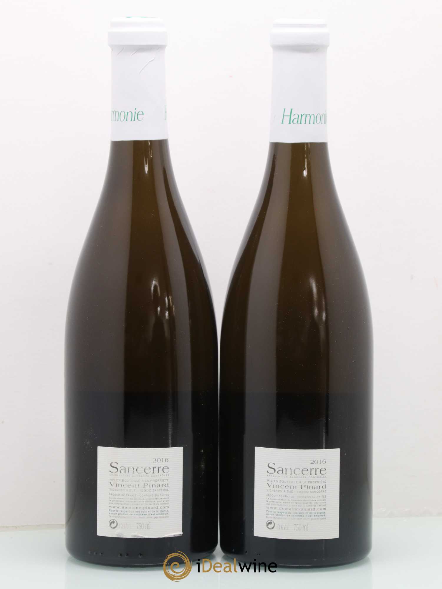 Sancerre Harmonie Vincent Pinard  (sans prix de réserve) 2016 - Lot de 2 bouteilles - 1