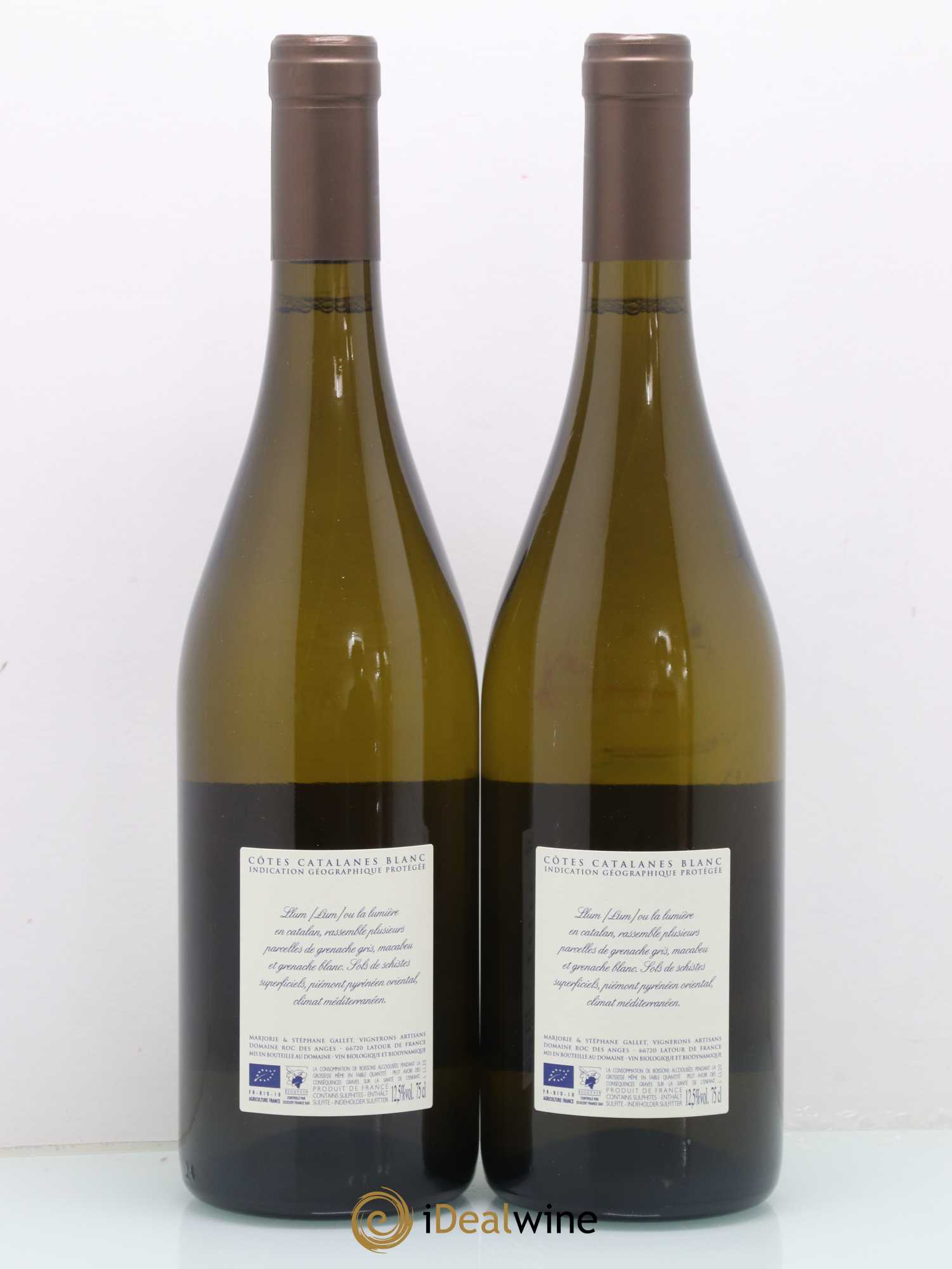 Côtes Catalanes Roc des Anges Llum Marjorie et Stéphane Gallet (senza prezzo di riserva) 2020 - Lotto di 2 bottiglie - 1
