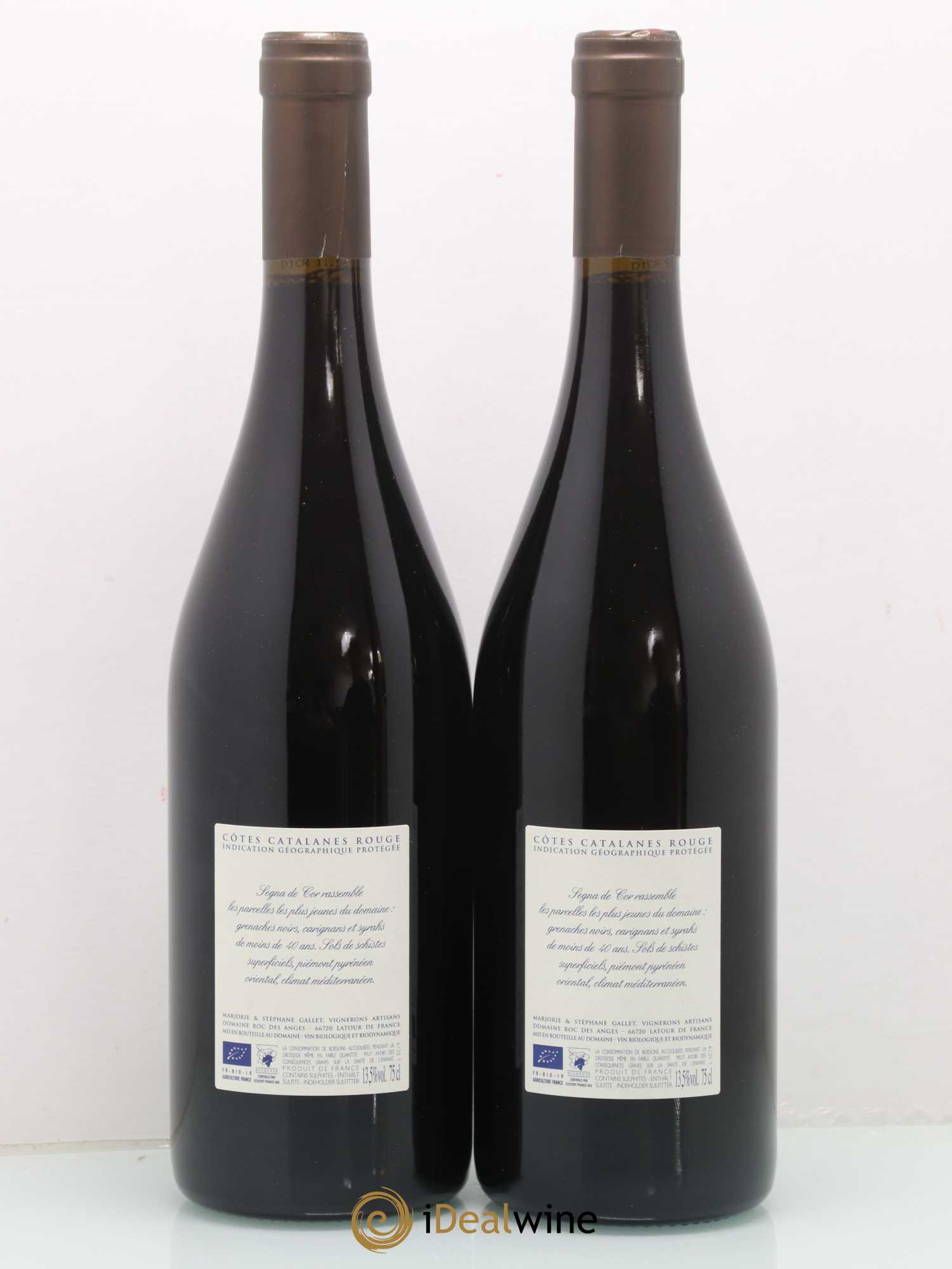 Côtes du Roussillon Roc des Anges Segna de Cor Marjorie et Stéphane Gallet (sans prix de réserve) 2019 - Lot de 2 bouteilles - 1