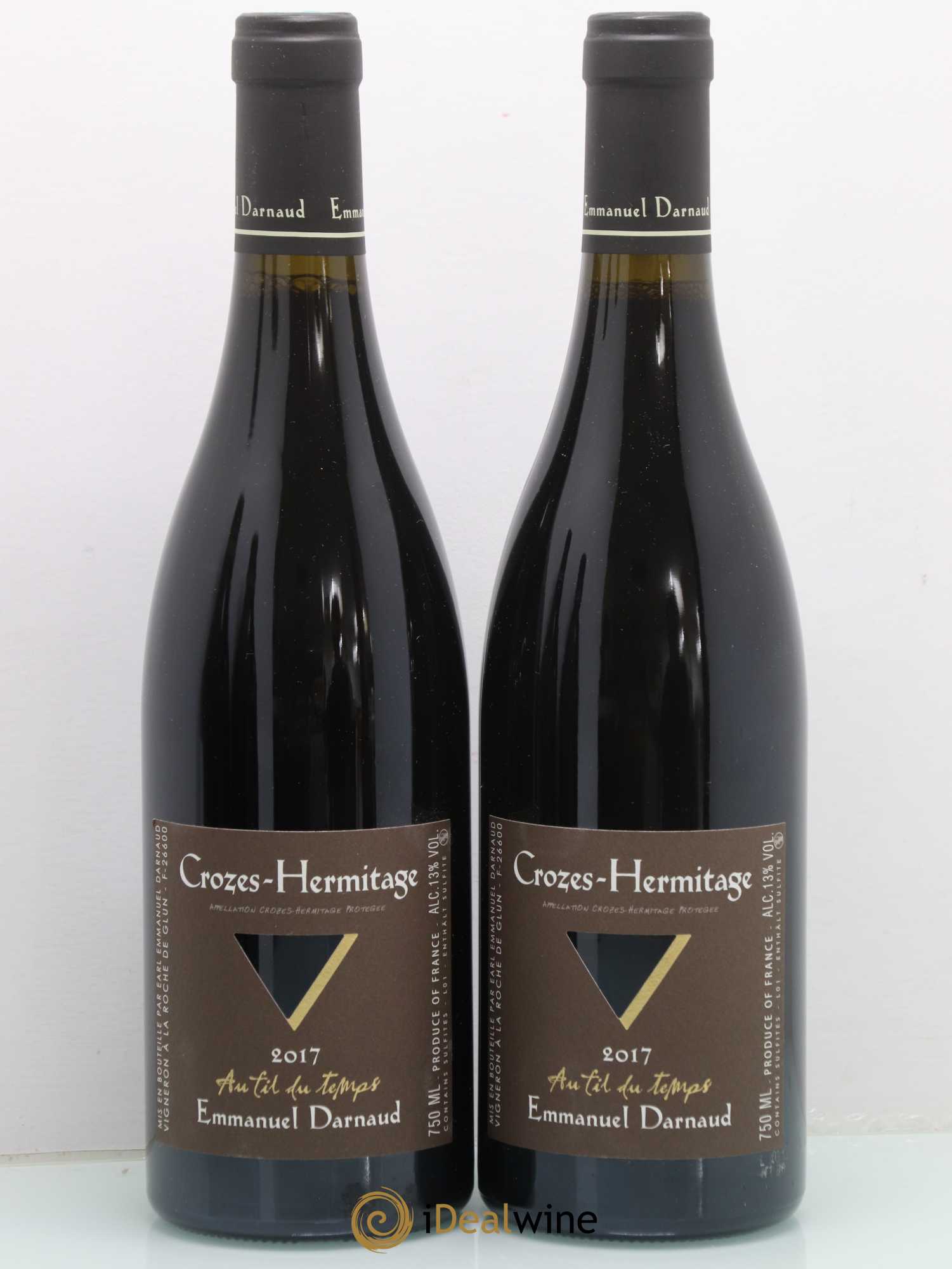 Crozes-Hermitage Au Fil Du Temps Emmanuel Darnaud 2017 - Lot de 2 bouteilles - 0