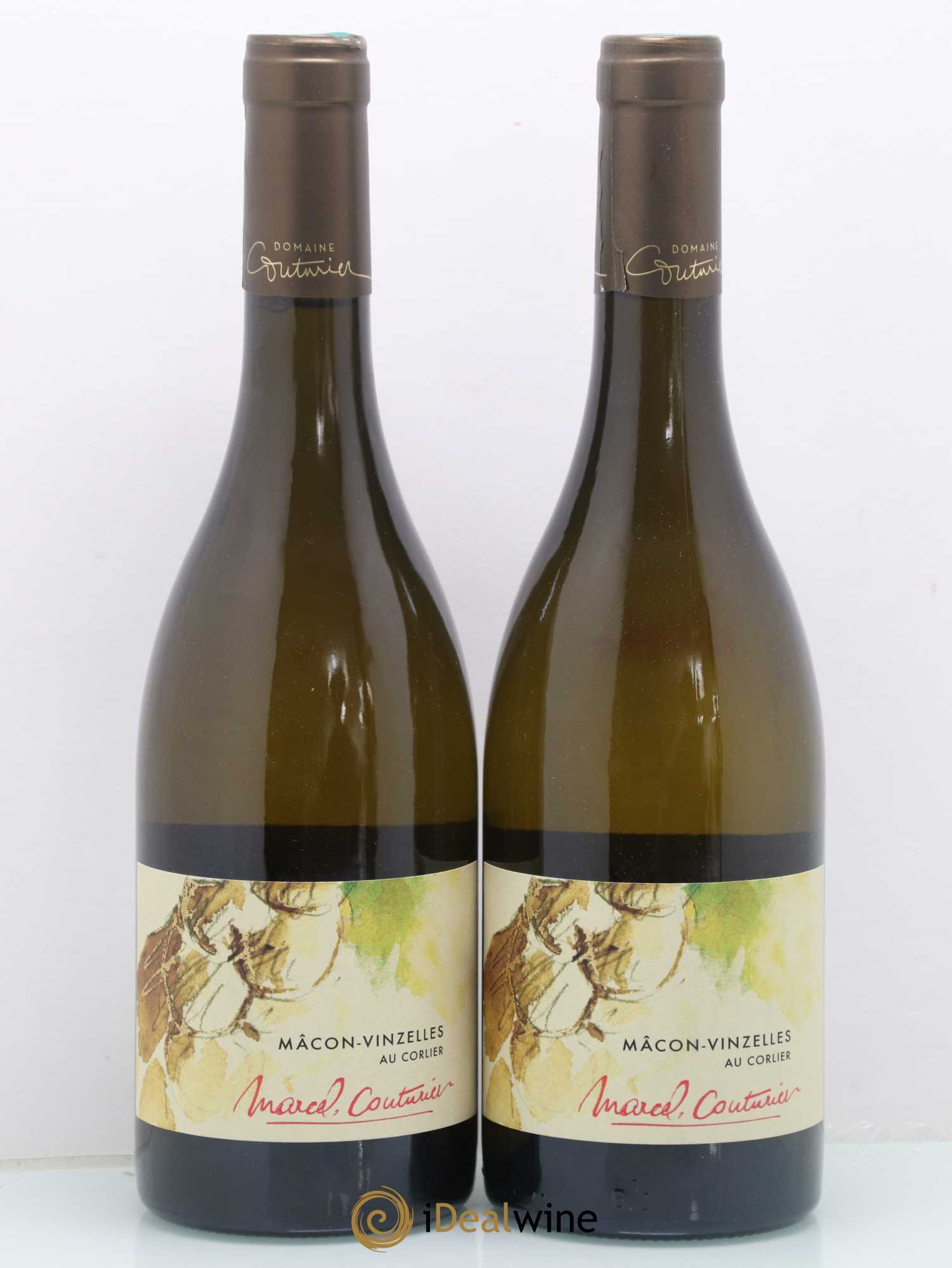 Mâcon Vinzelles Au Corlier Marcel Couturier (sans prix de réserve) 2020 - Lot de 2 bouteilles - 0