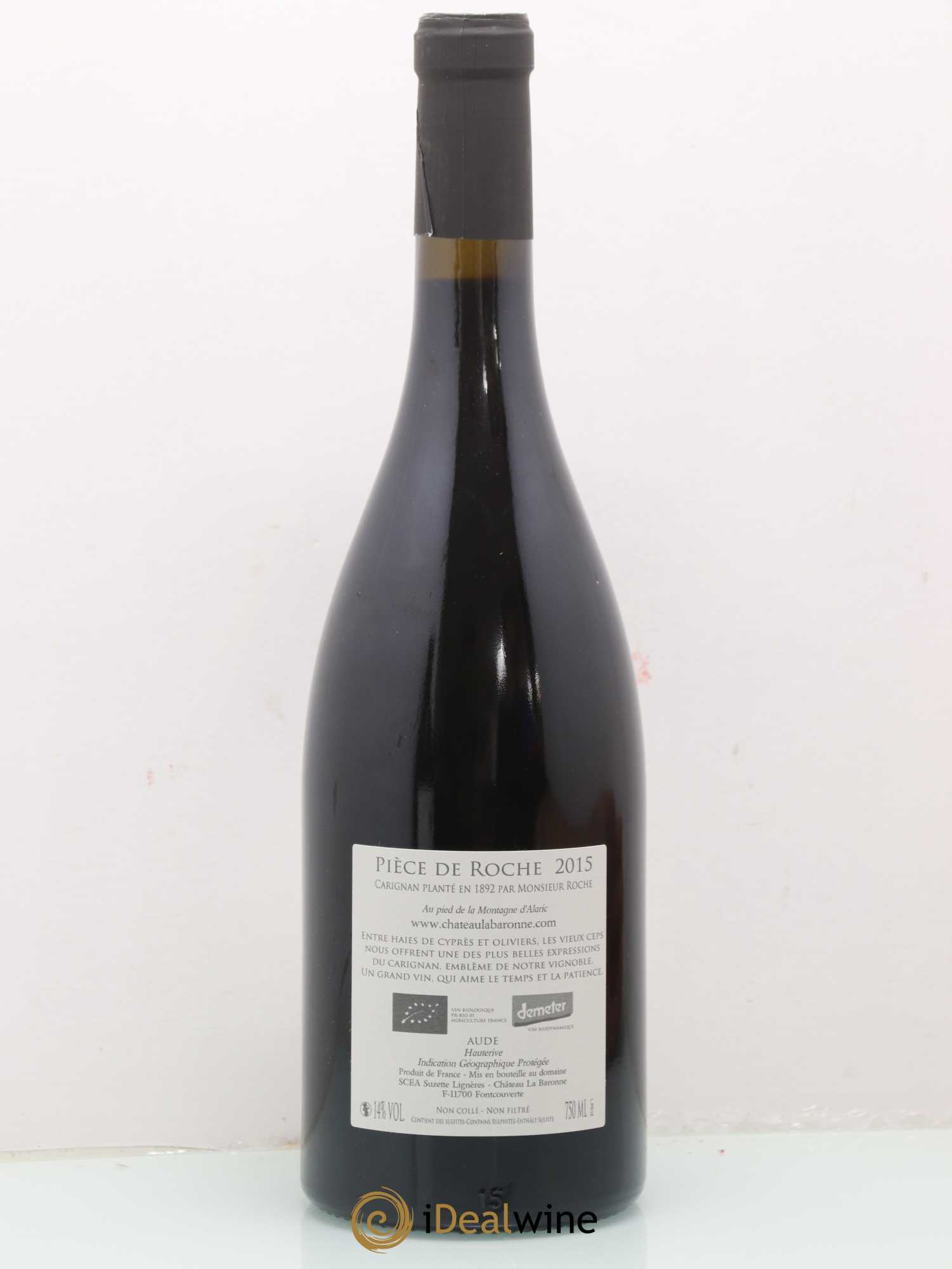 Vin de France IGP de L'Aude Pièce de Roche Château La Baronne 2015 - Posten von 1 Flasche - 1