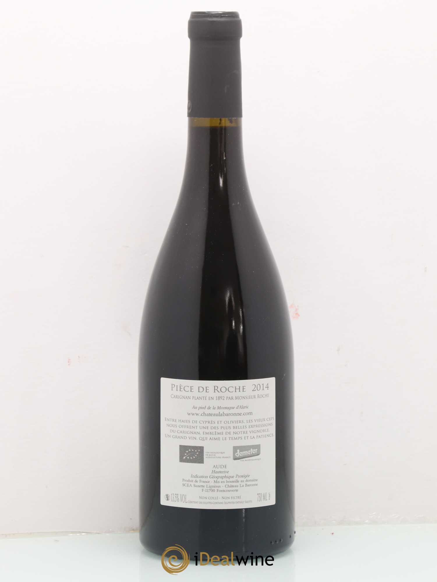 Vin de France IGP Aude Hauterive Pièce de Roche Château la Baronne (sans prix de réserve) 2014 - Posten von 1 Flasche - 1